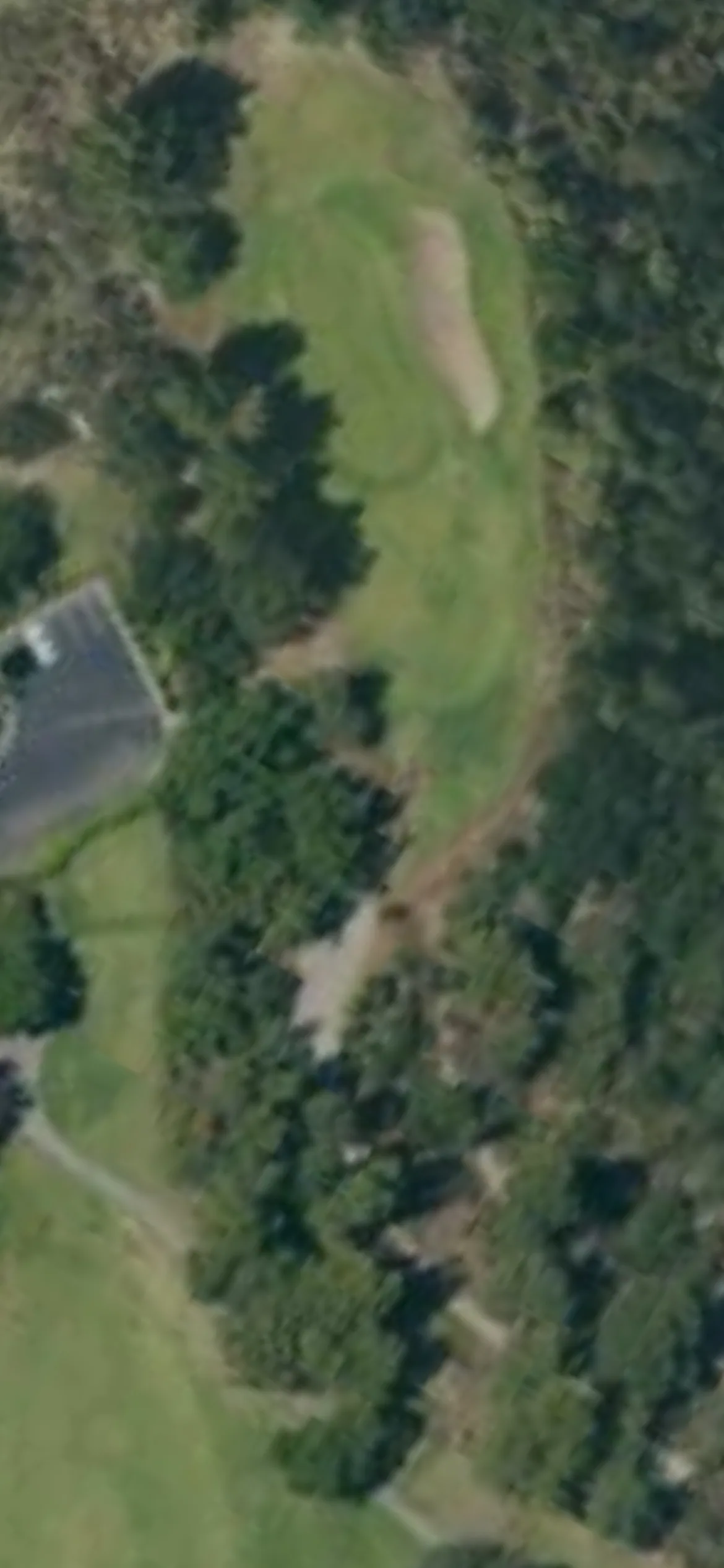 La Canada Flintridge Country Club hole 7 aerial preview, par 3, 182 yards