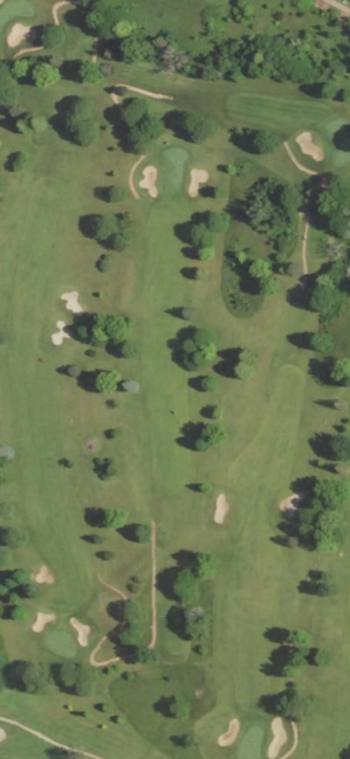 Hartford Golf Club hole 7 aerial preview, par 4, 388 yards