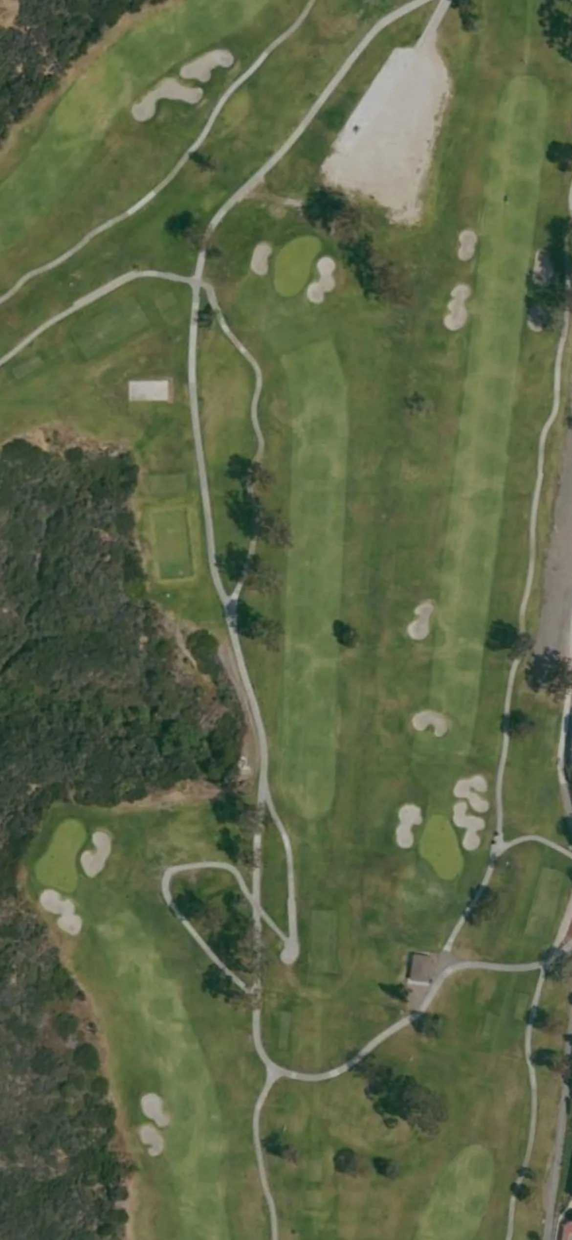Torrey Pines Municipal Golf Course - South hole 15 aerial preview, par 4, 517 yards