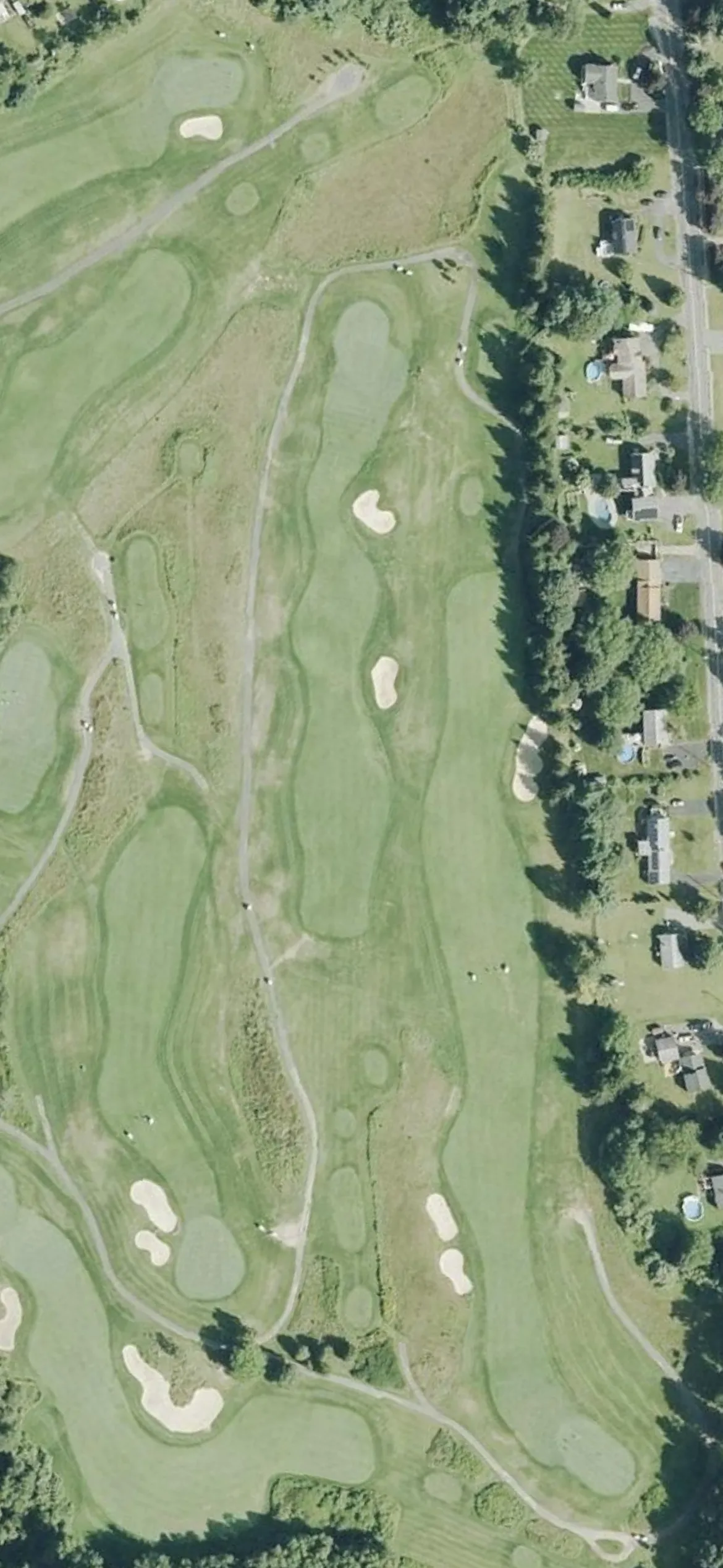 Olde Scotland Links hole 5 aerial preview, par 4, 408 yards