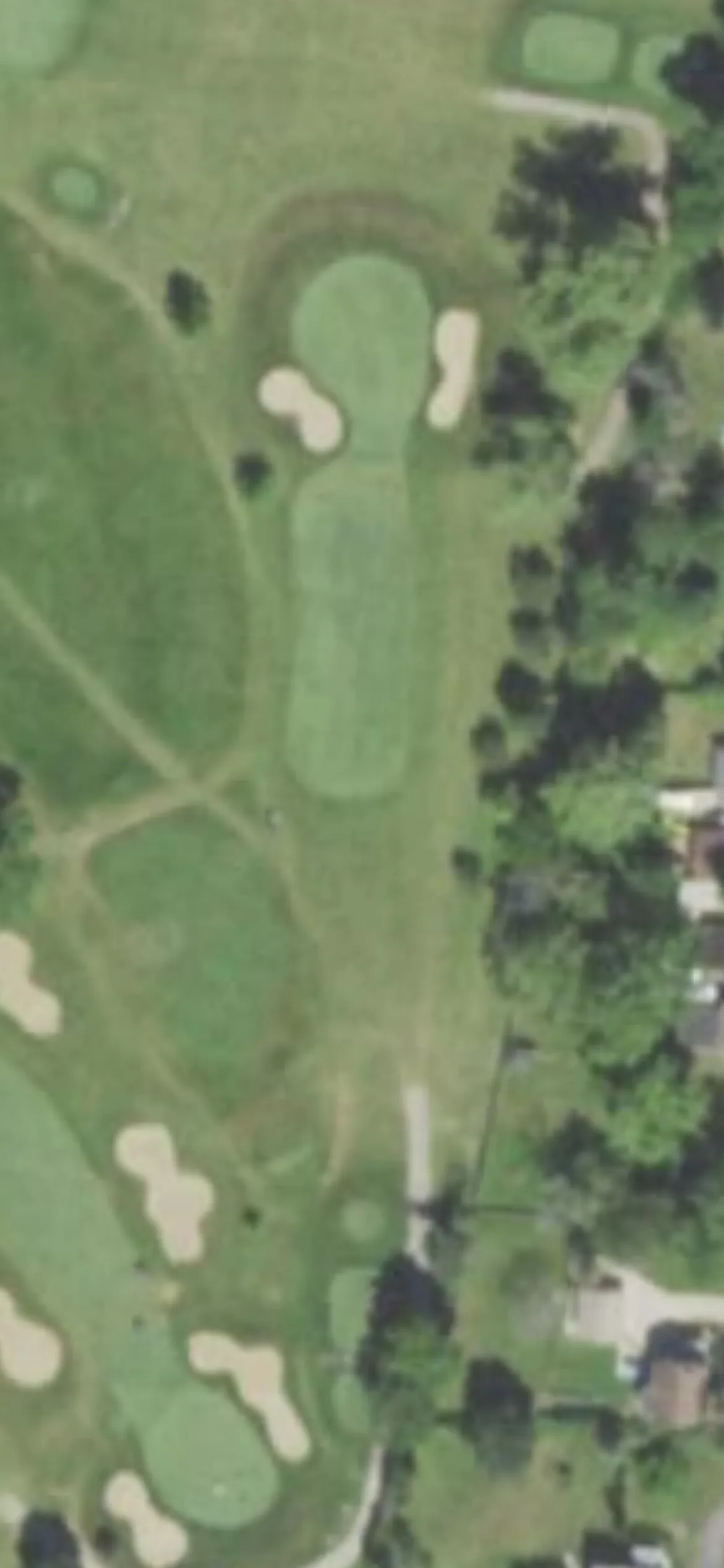 Meadowbrook Country Club hole 4 aerial preview, par 3, 192 yards
