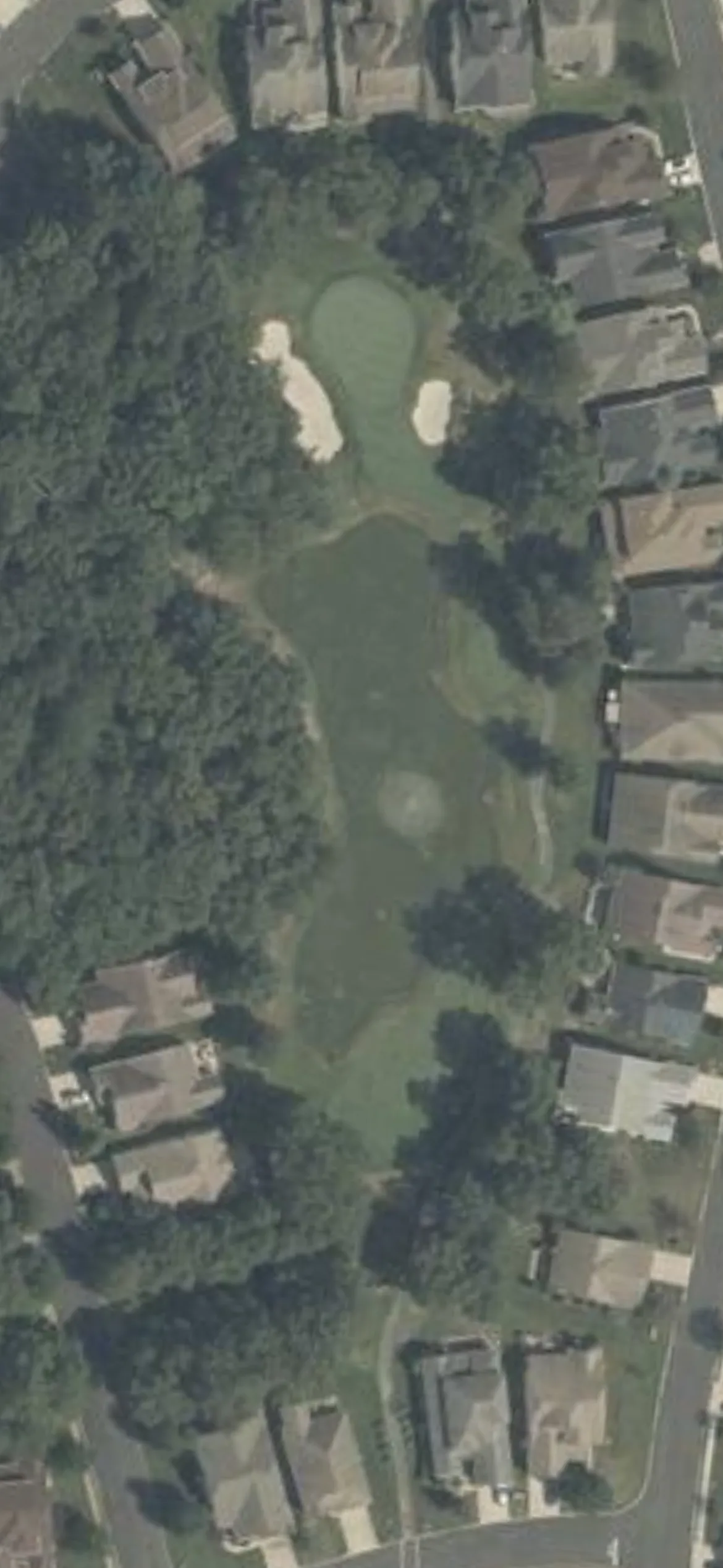 Westlake Golf & Country Club hole 13 aerial preview, par 3, 198 yards