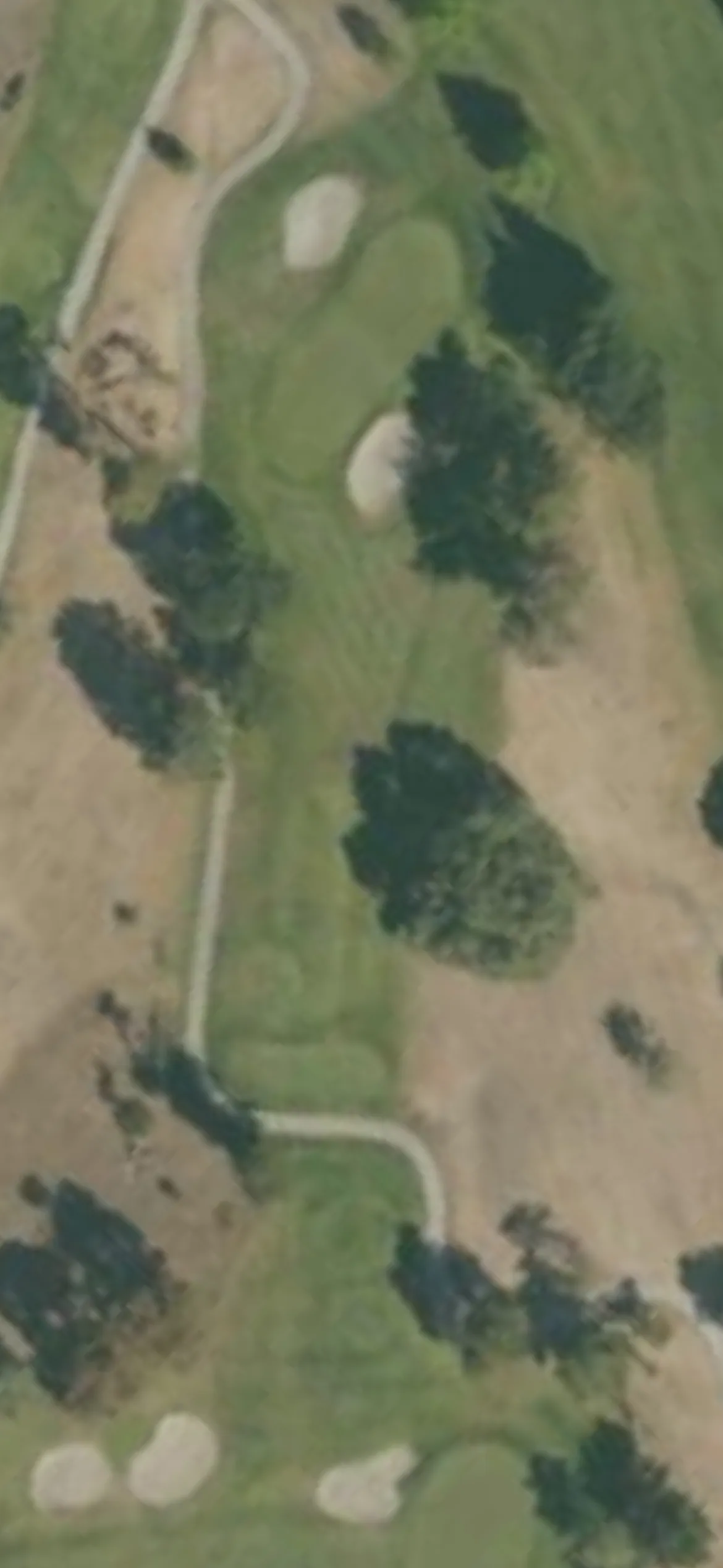 Coyote Creek GC - Valley hole 13 aerial preview, par 3, 154 yards