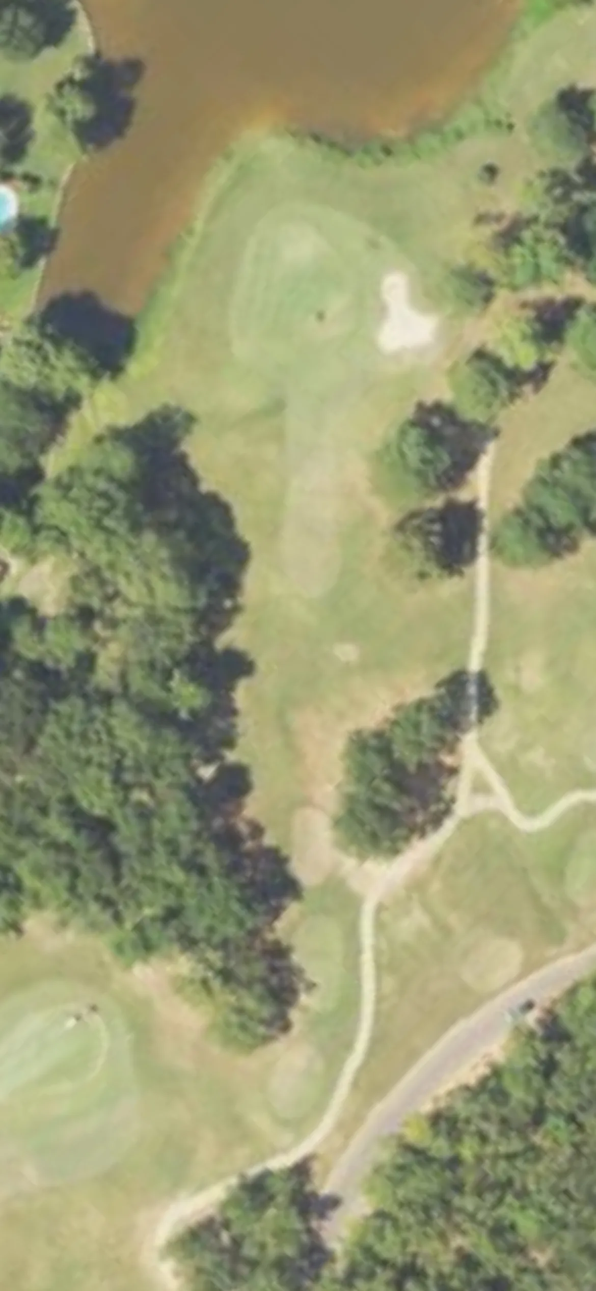 Randy Watkins - Whisper Lake hole 17 aerial preview, par 3, 170 yards