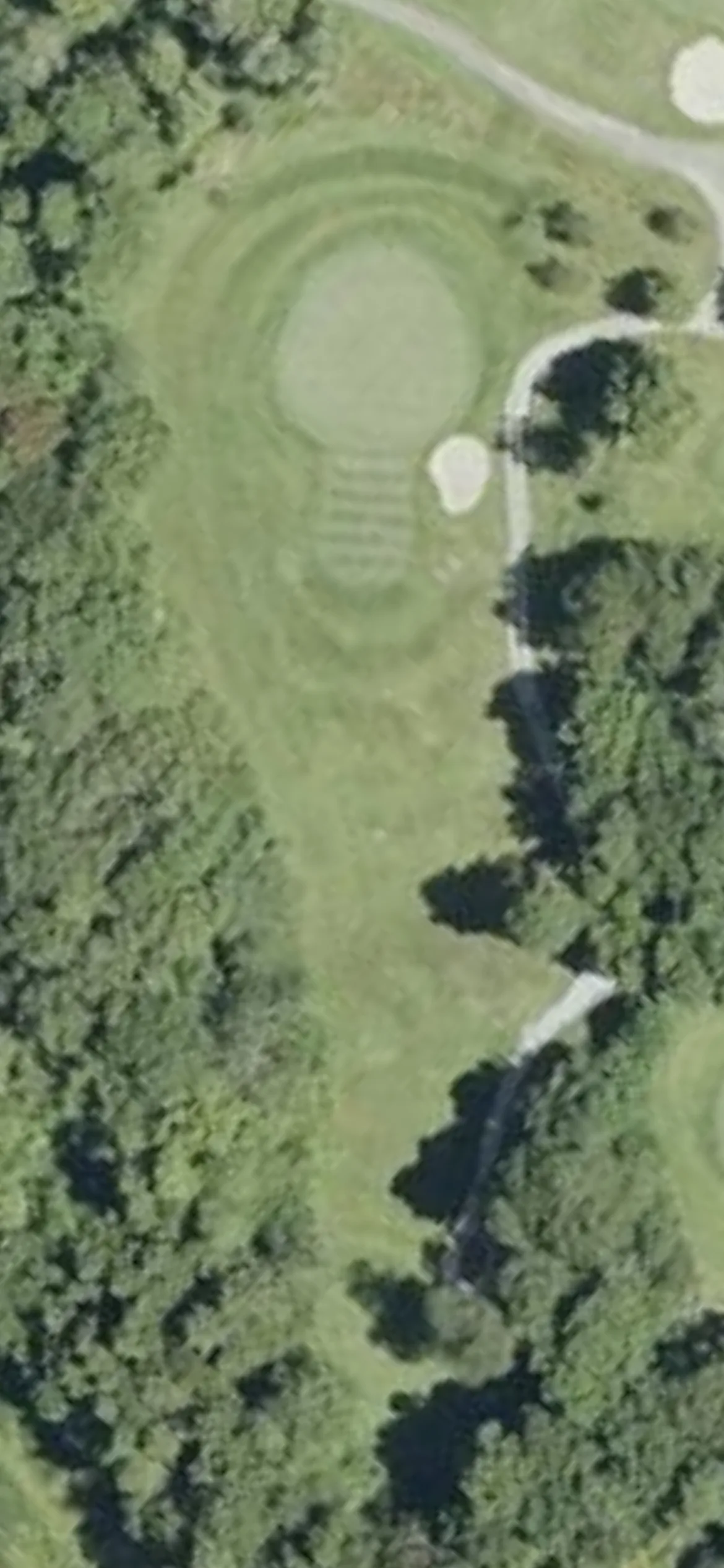 Mount Snow Country Club hole 6 aerial preview, par 3, 156 yards