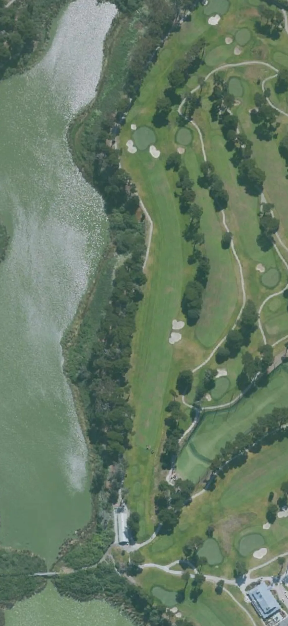 TPC Harding Park GC hole 10 aerial preview, par 5, 561 yards