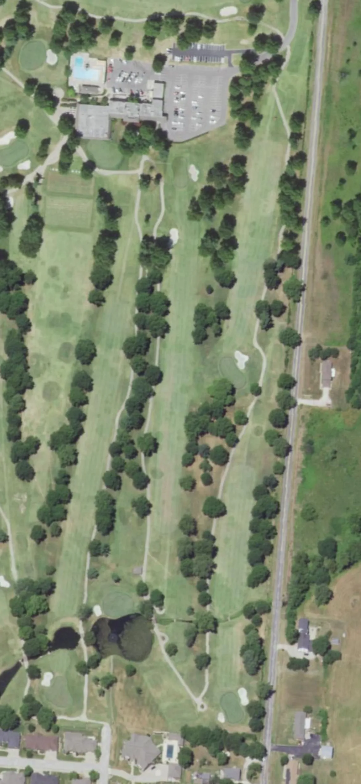 Twin Hills Golf & Country Club hole 6 aerial preview, par 5, 533 yards