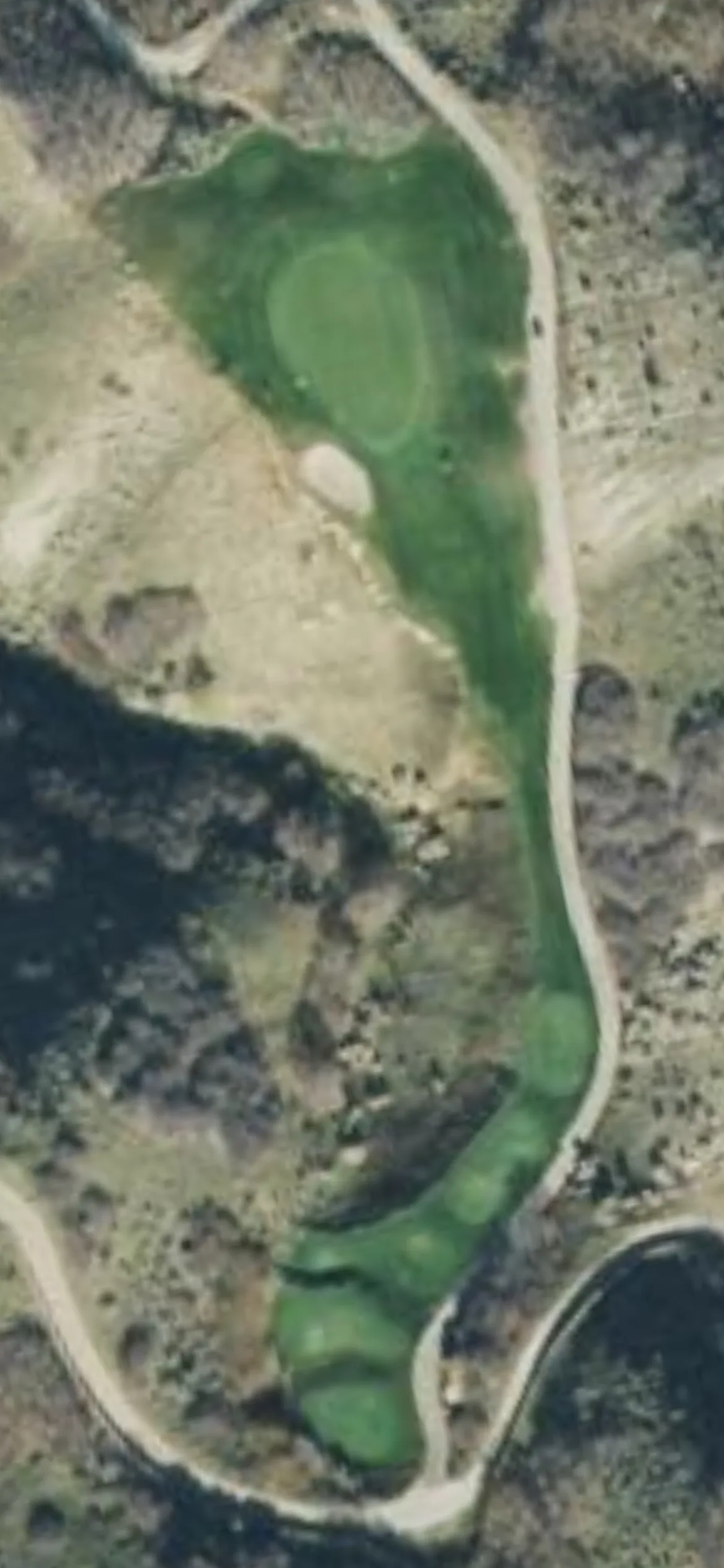South Mountain GC hole 11 aerial preview, par 3, 156 yards