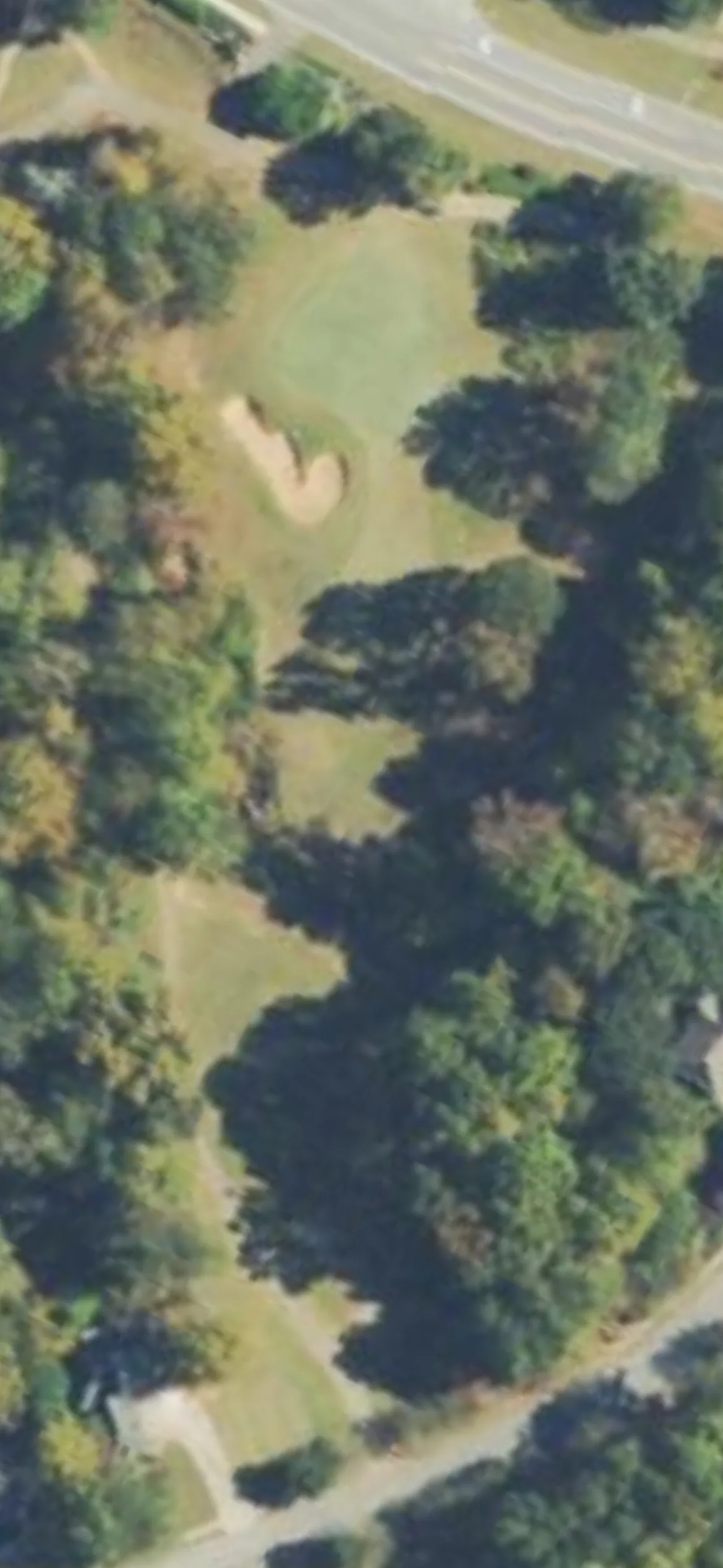 Trophy Club of Apalachee hole 16 aerial preview, par 3, 177 yards