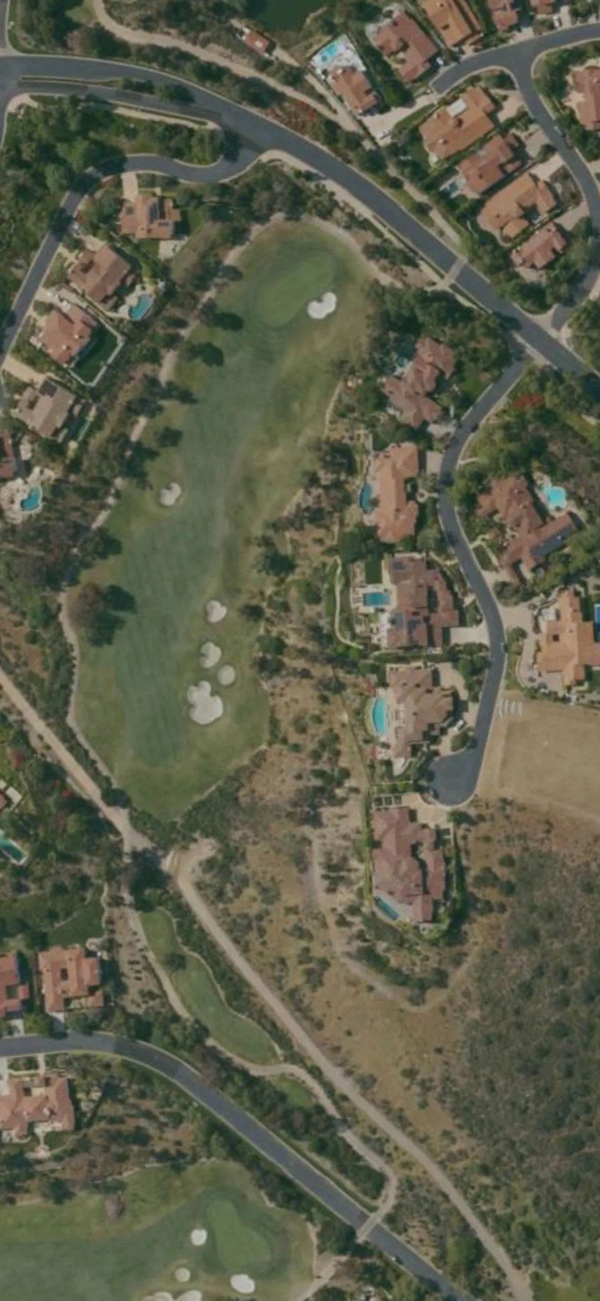 The Crosby Club hole 3 aerial preview, par 4, 408 yards