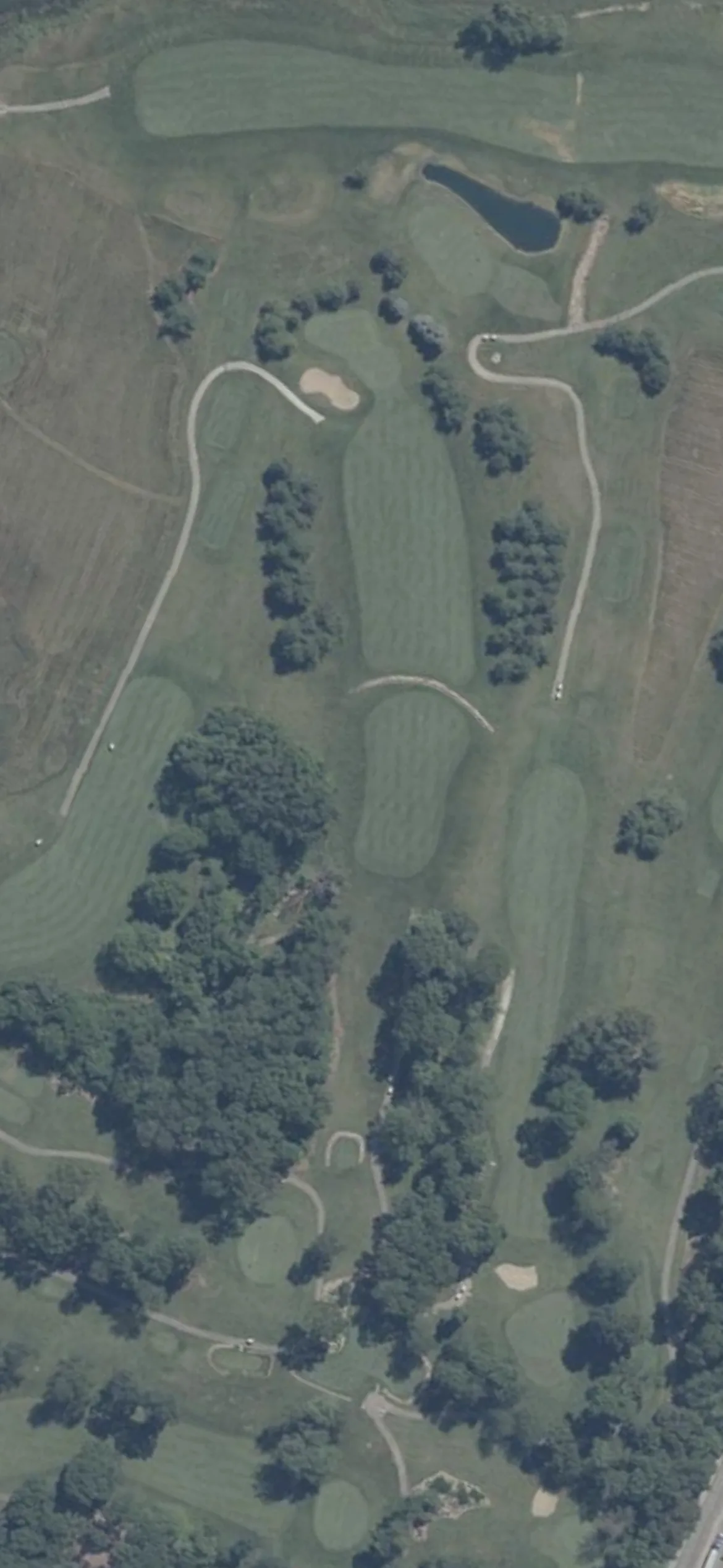 Meadow Valley Golf Club hole 6 aerial preview, par 4, 398 yards