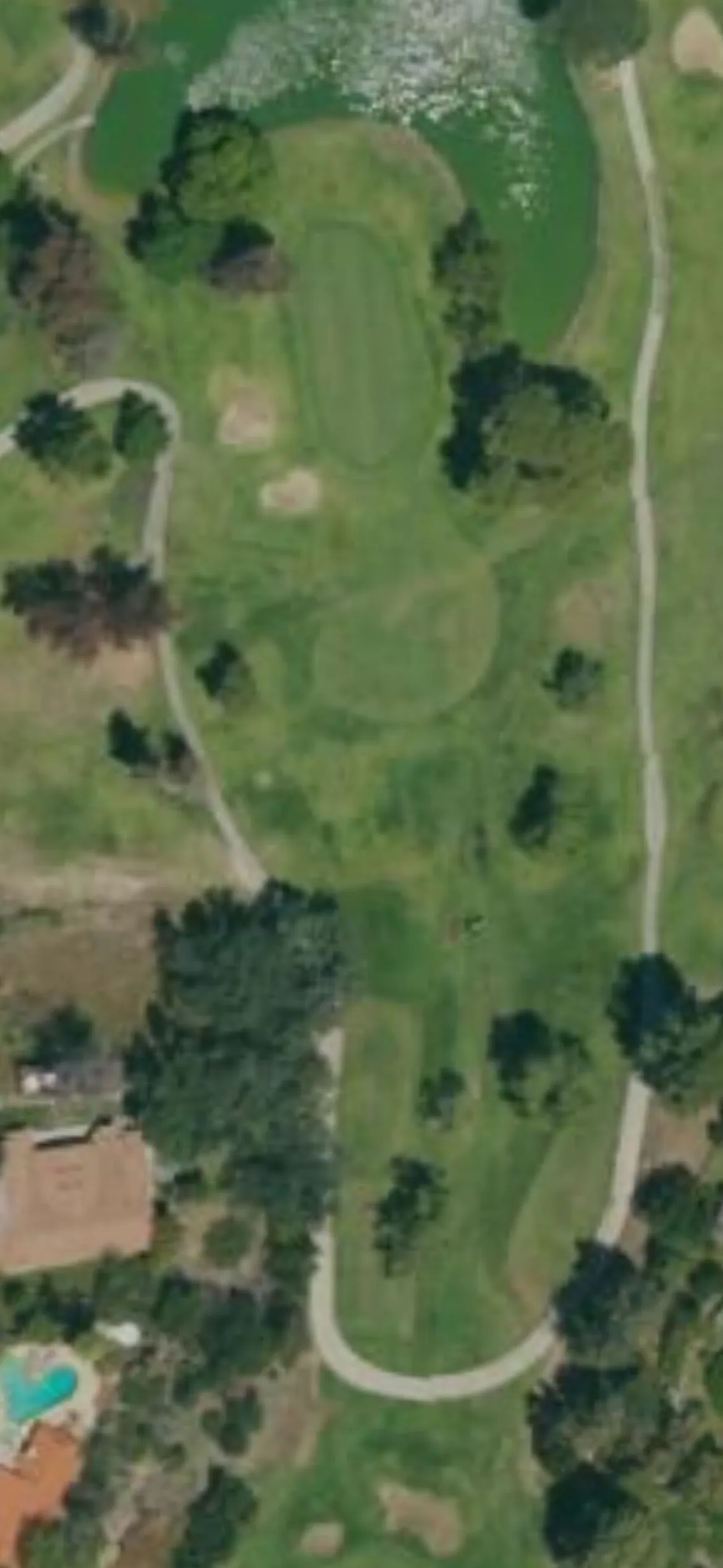 Vista Valencia Golf Club - Vista hole 6 aerial preview, par 3, 165 yards