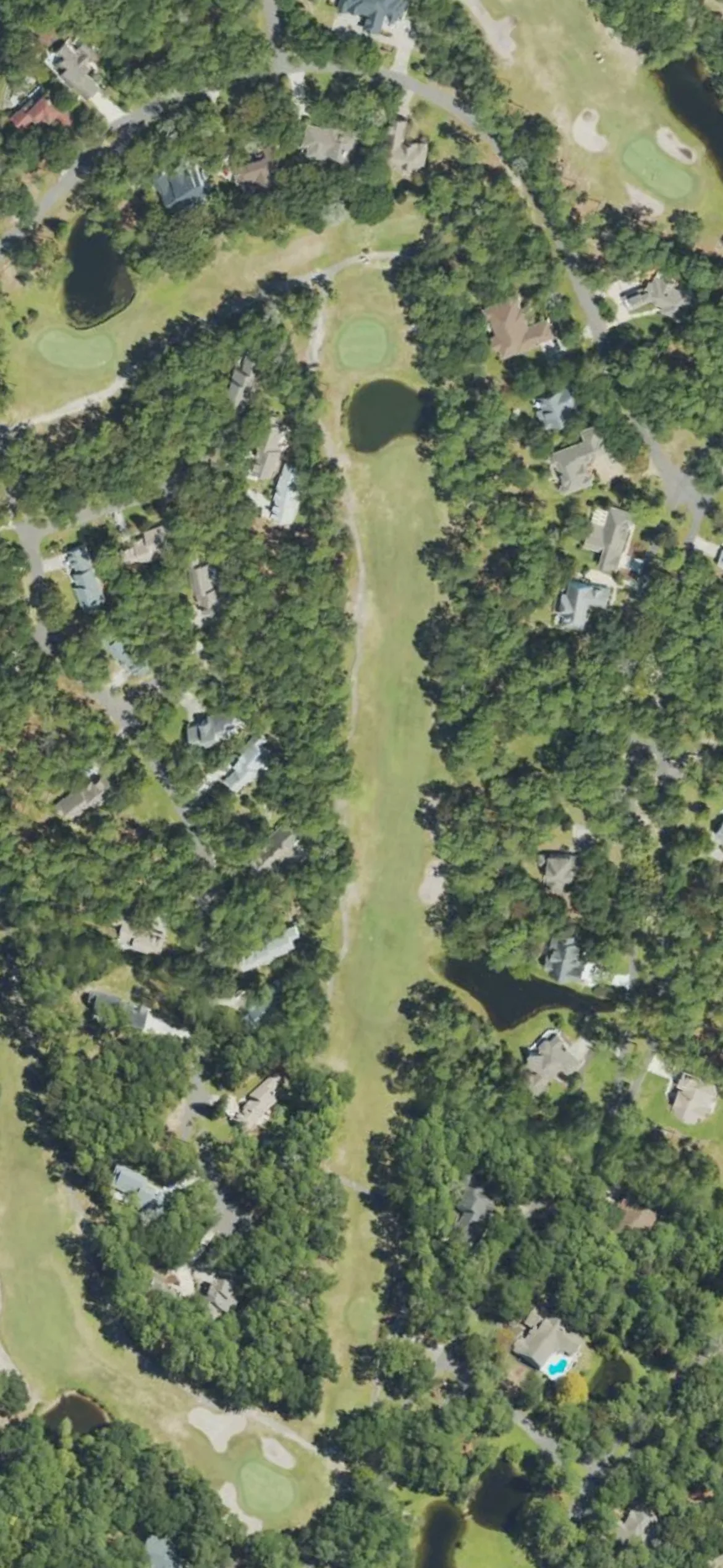 Lockwood Folly CC hole 10 aerial preview, par 5, 527 yards