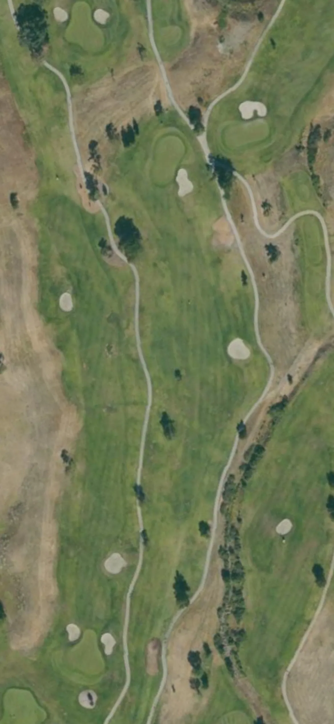 Coyote Creek GC - Valley hole 10 aerial preview, par 4, 435 yards