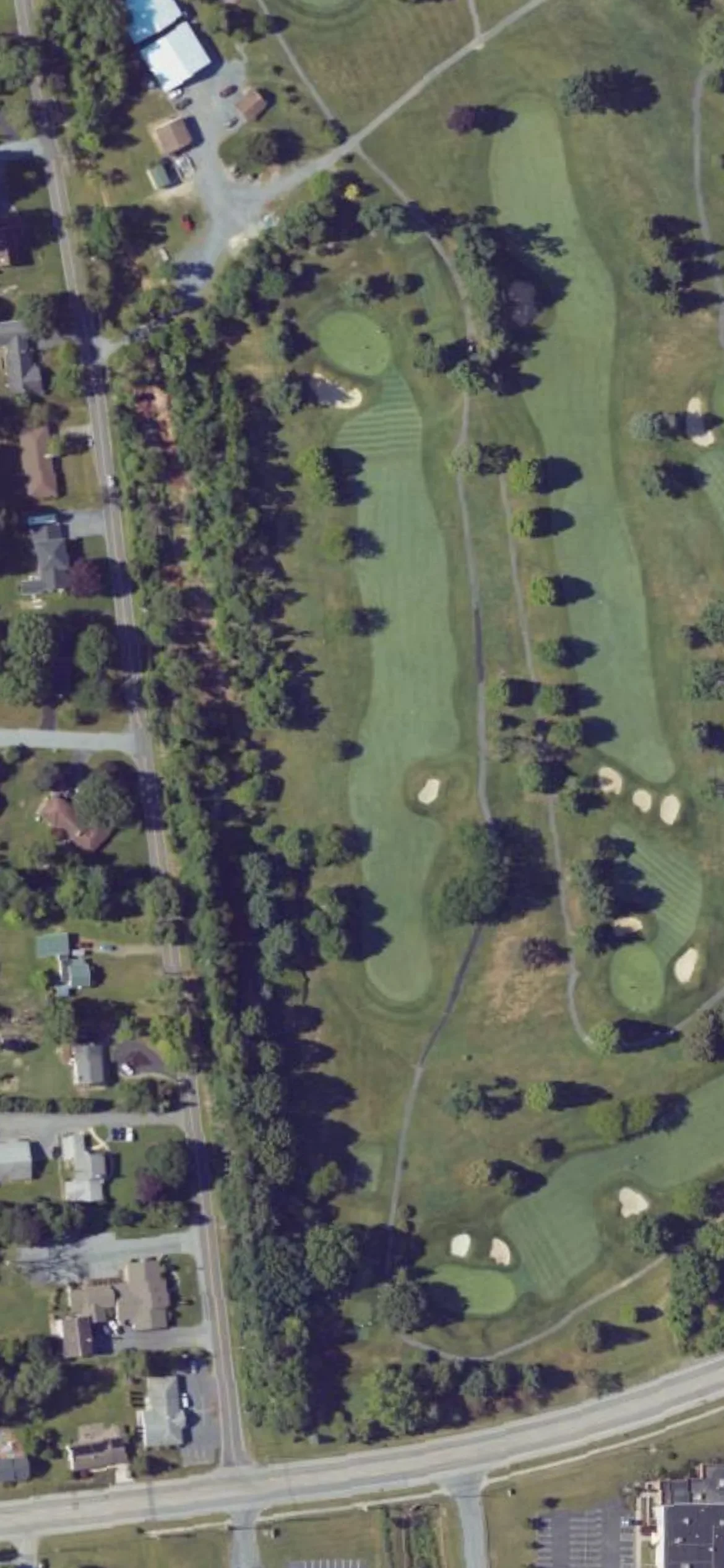 Colonial Golf & Tennis Club hole 3 aerial preview, par 4, 437 yards