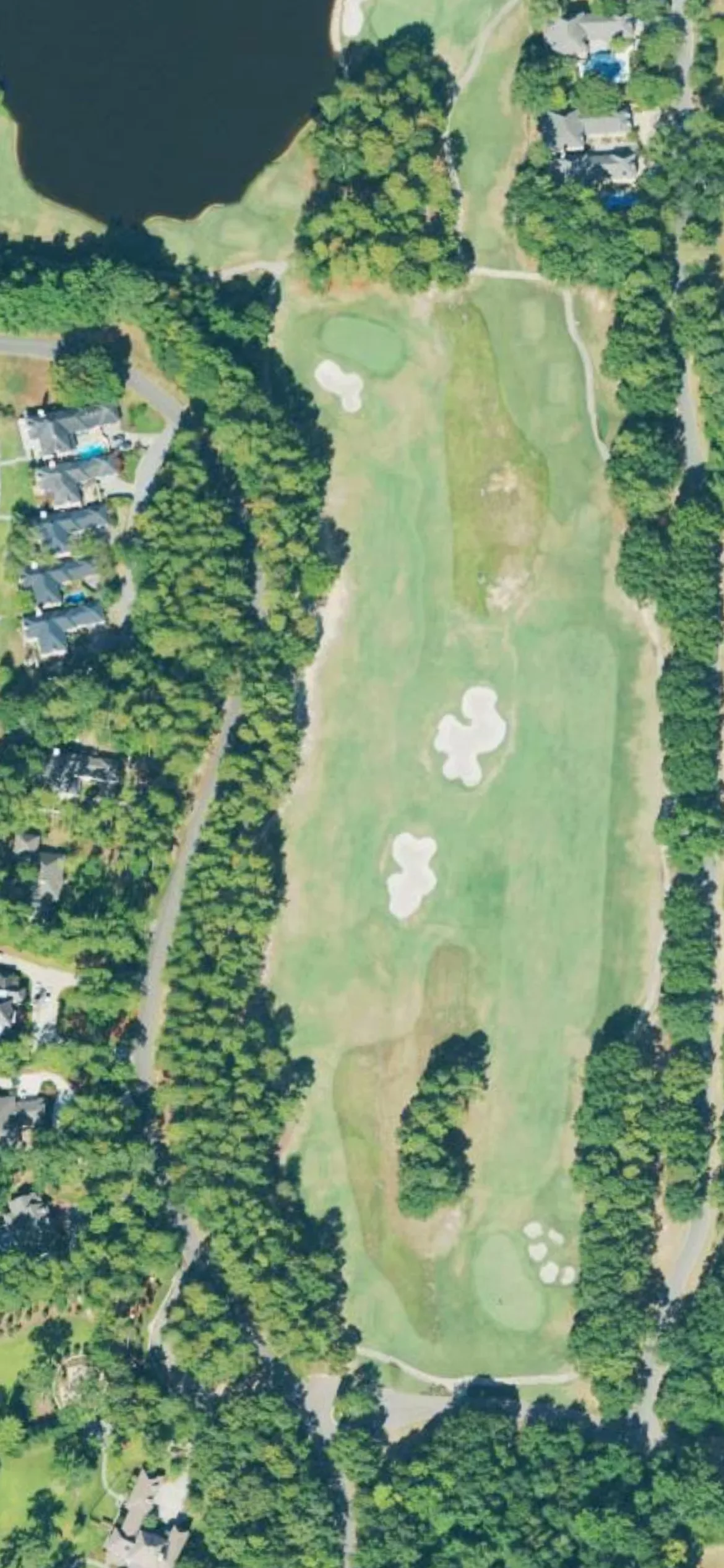 Canebrake Country Club - Canebrake Golf Club hole 11 aerial preview, par 4, 391 yards