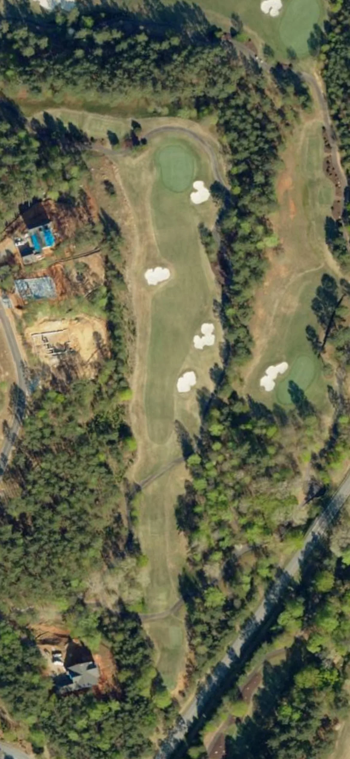 Cliffs at Keowee Springs, The hole 2 aerial preview, par 4, 396 yards
