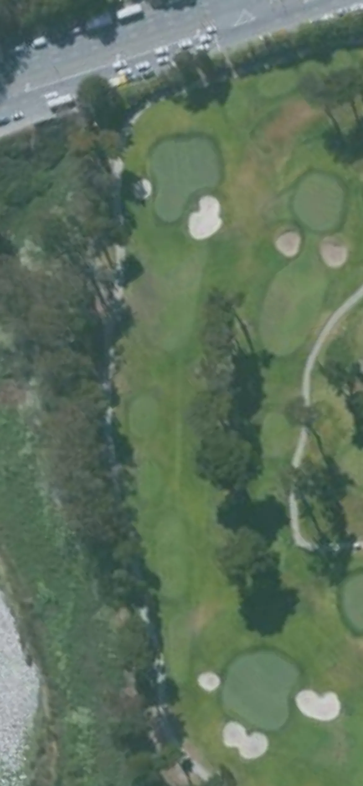 TPC Harding Park GC hole 11 aerial preview, par 3, 199 yards