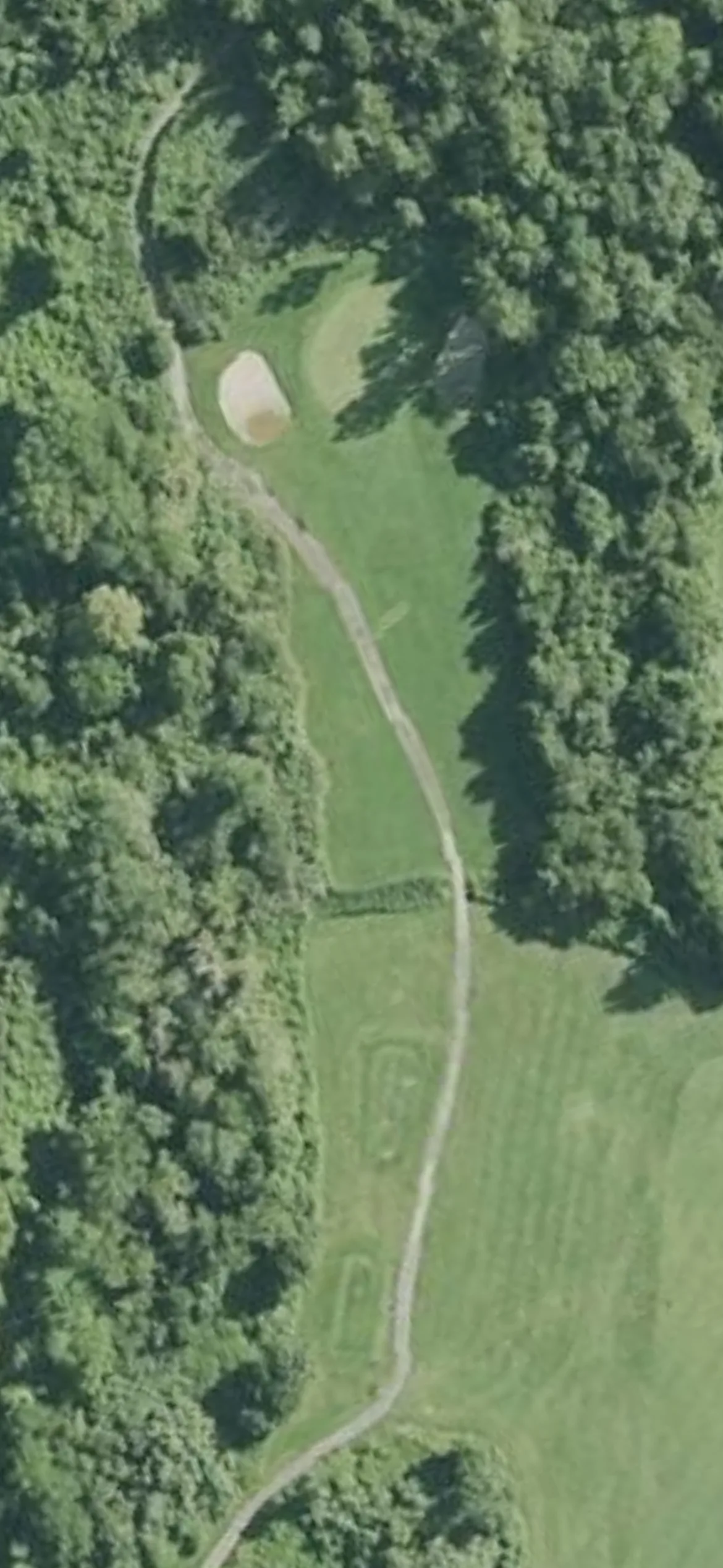 Whaling City Golf Course hole 17 aerial preview, par 3, 191 yards