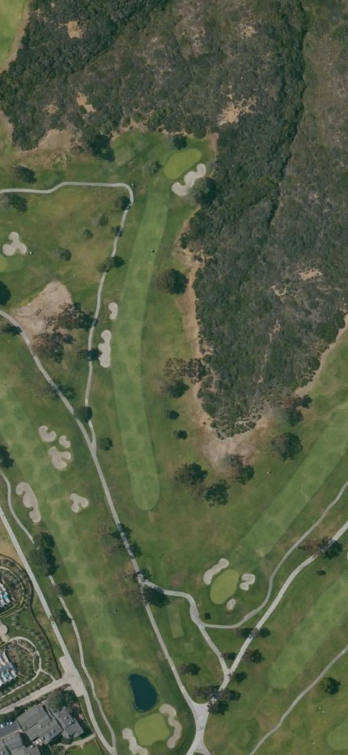 Torrey Pines Municipal Golf Course - South hole 7 aerial preview, par 4, 462 yards
