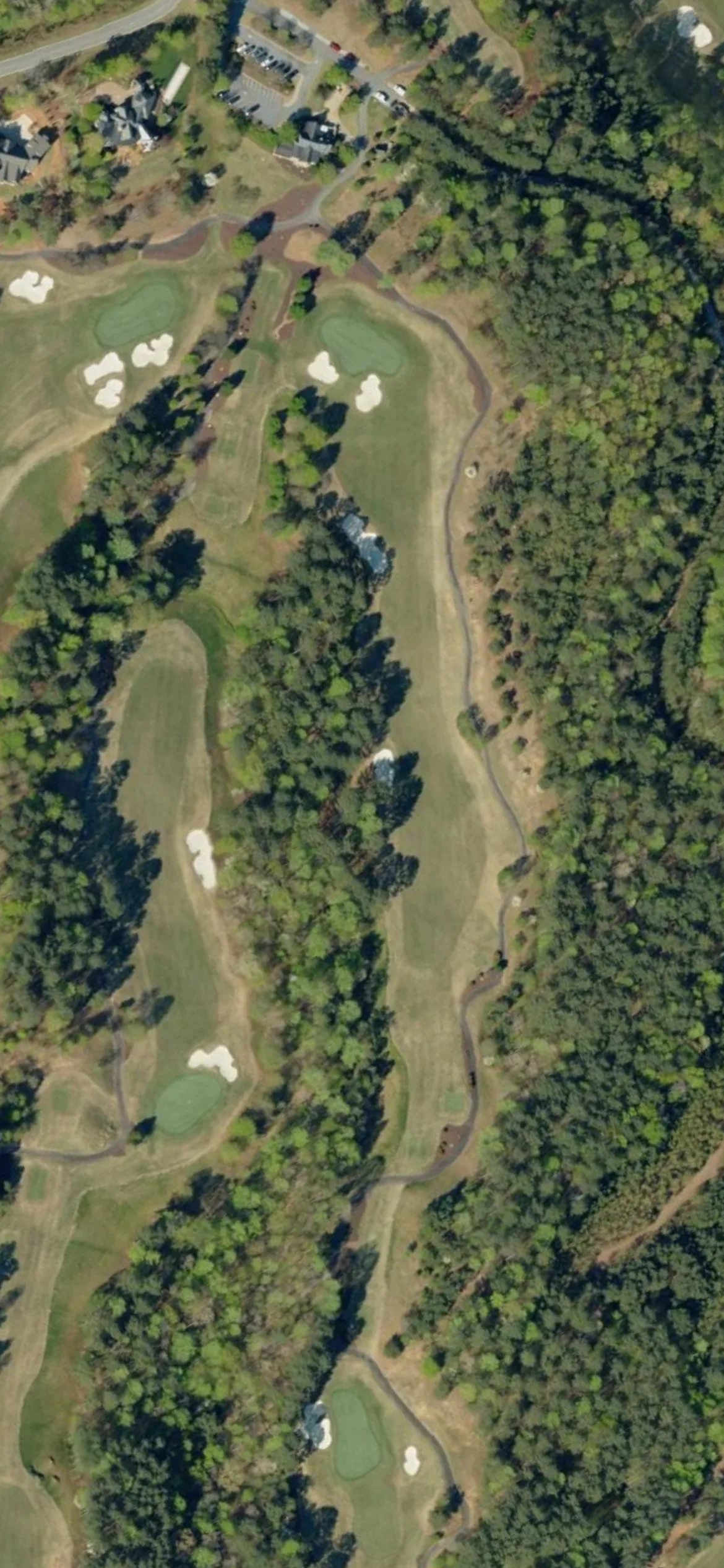Cliffs at Keowee Springs, The hole 12 aerial preview, par 5, 495 yards