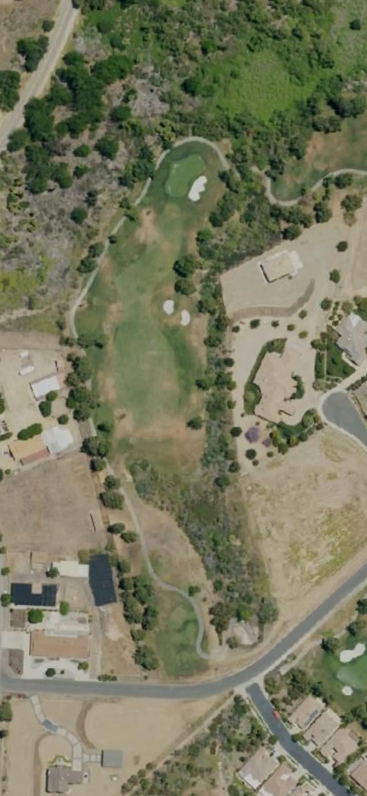 Glen Ivy Golf Club hole 3 aerial preview, par 4, 369 yards