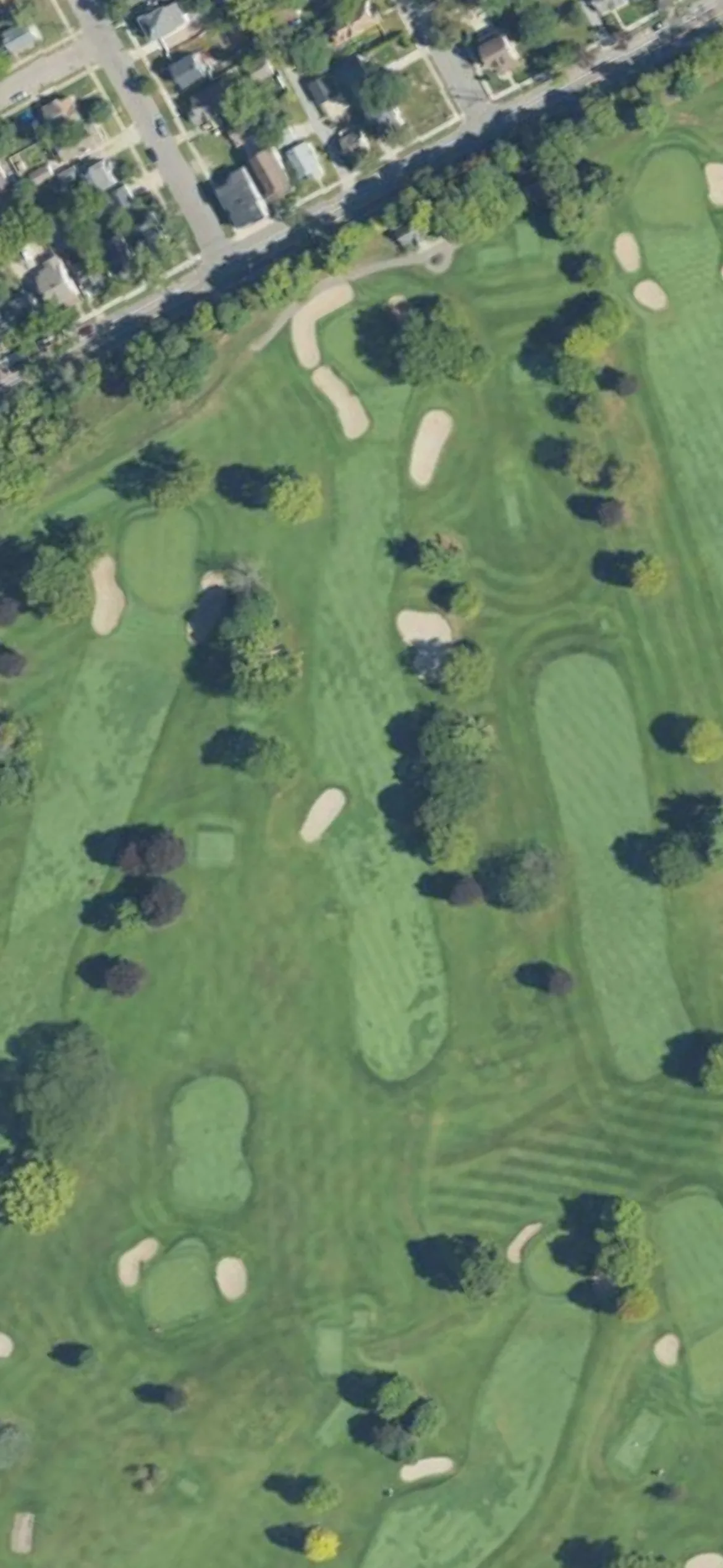 Kent Country Club hole 12 aerial preview, par 4, 372 yards
