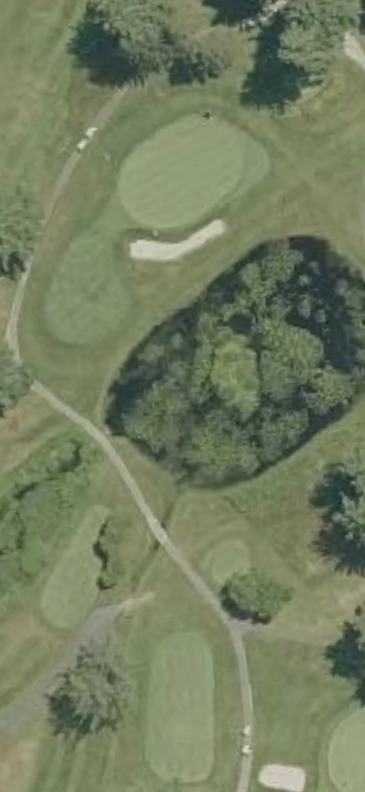 Haverhill Country Club hole 4 aerial preview, par 3, 155 yards
