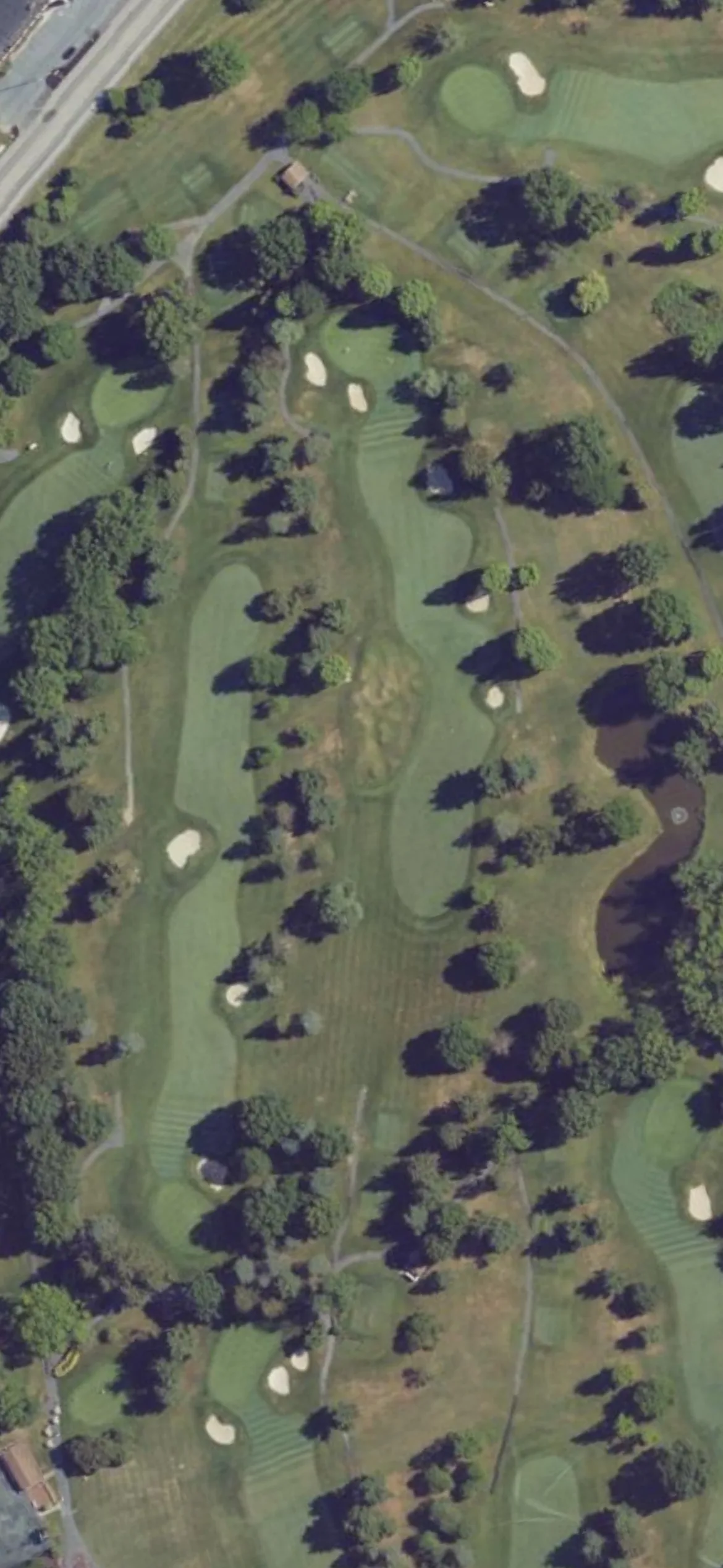 Colonial Golf & Tennis Club hole 10 aerial preview, par 4, 382 yards