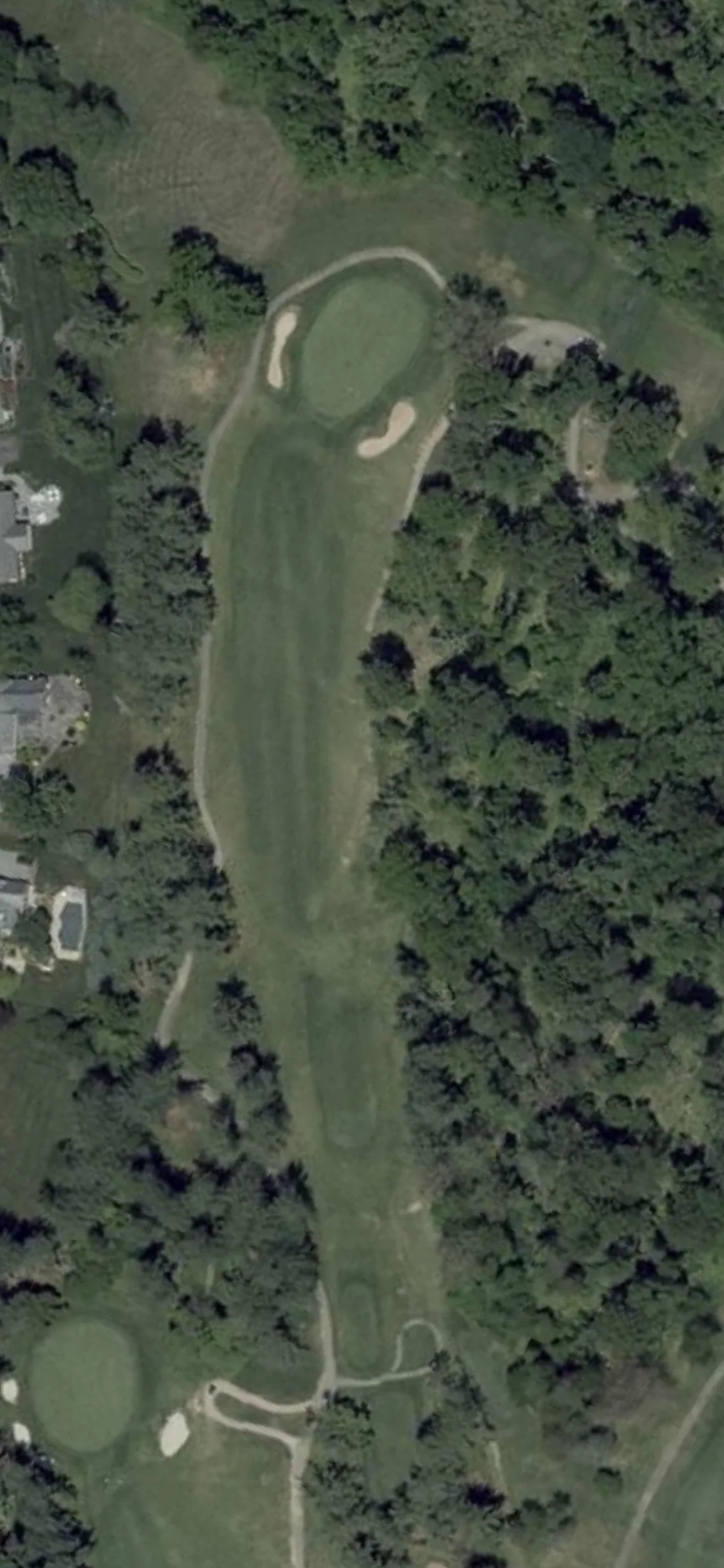 Pine Ridge Golf Course hole 7 aerial preview, par 4, 338 yards