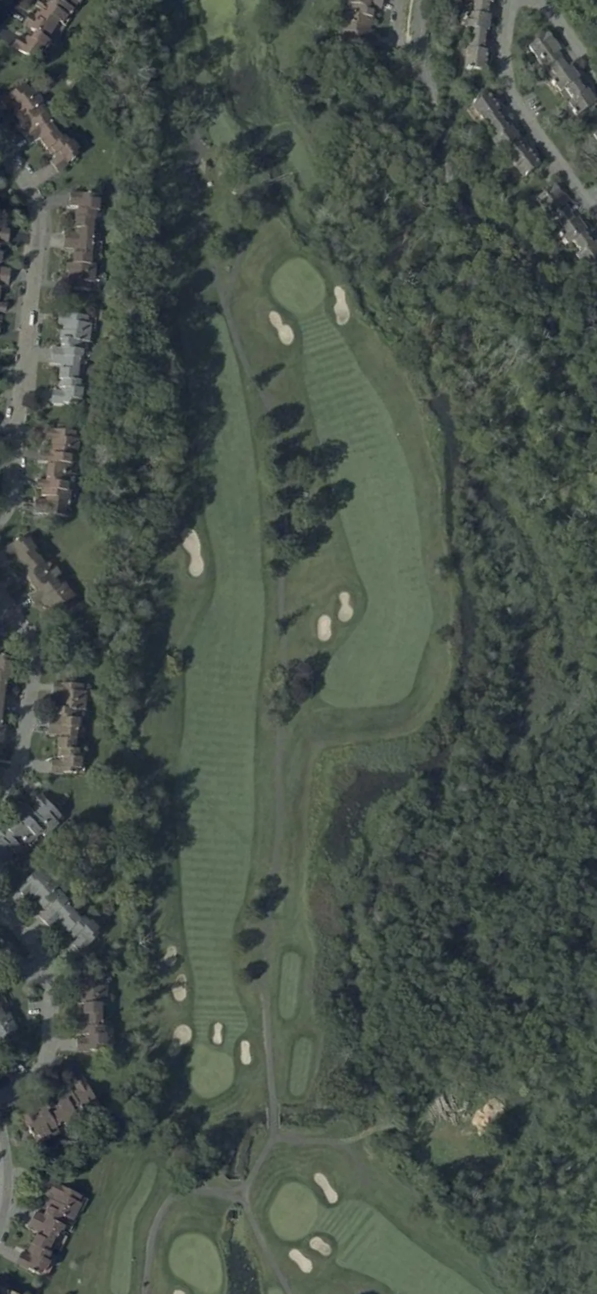 Panther Valley Country Club hole 5 aerial preview, par 4, 456 yards