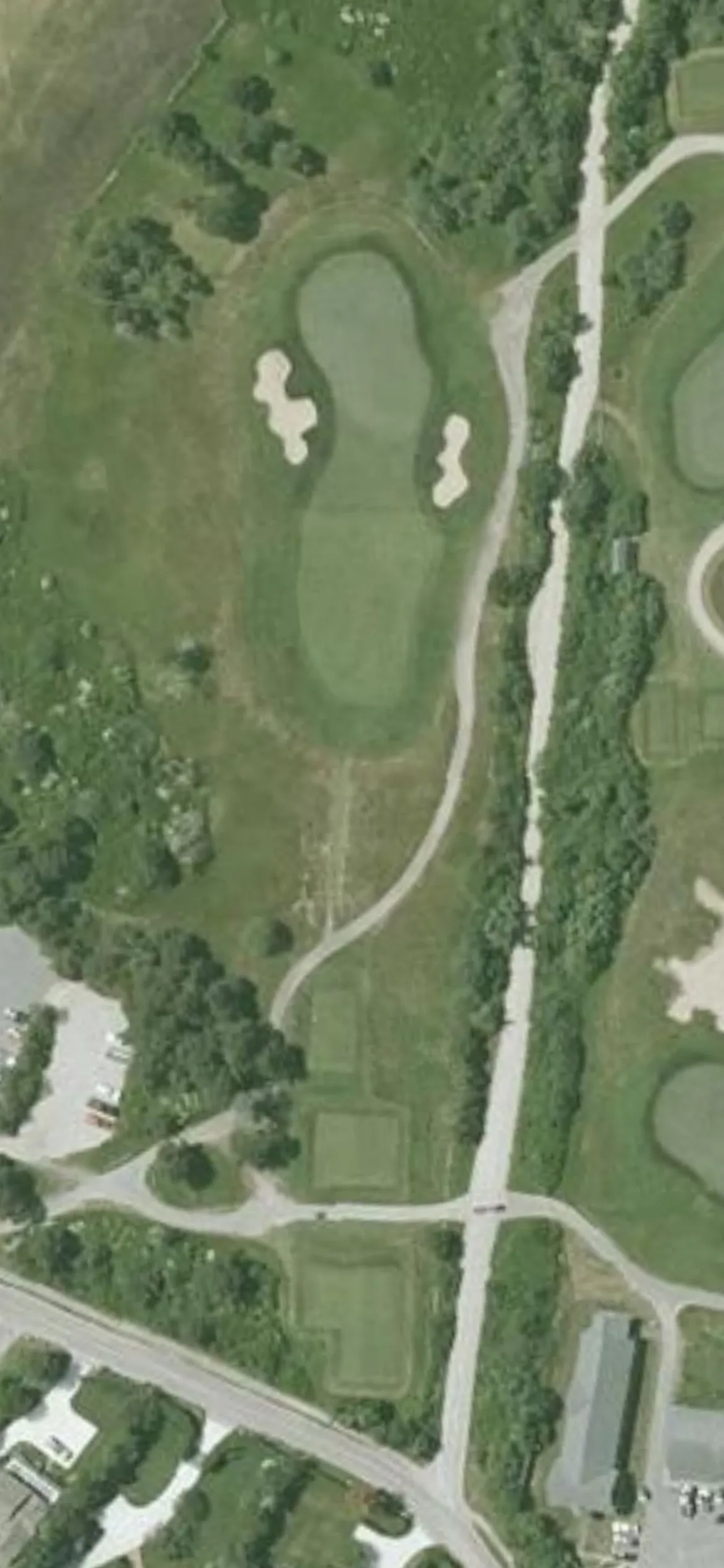 Miacomet Golf Club hole 3 aerial preview, par 3, 213 yards