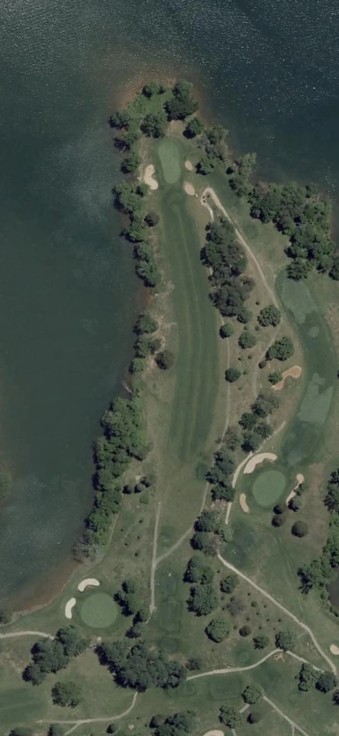Pine Ridge Golf Course hole 15 aerial preview, par 4, 434 yards