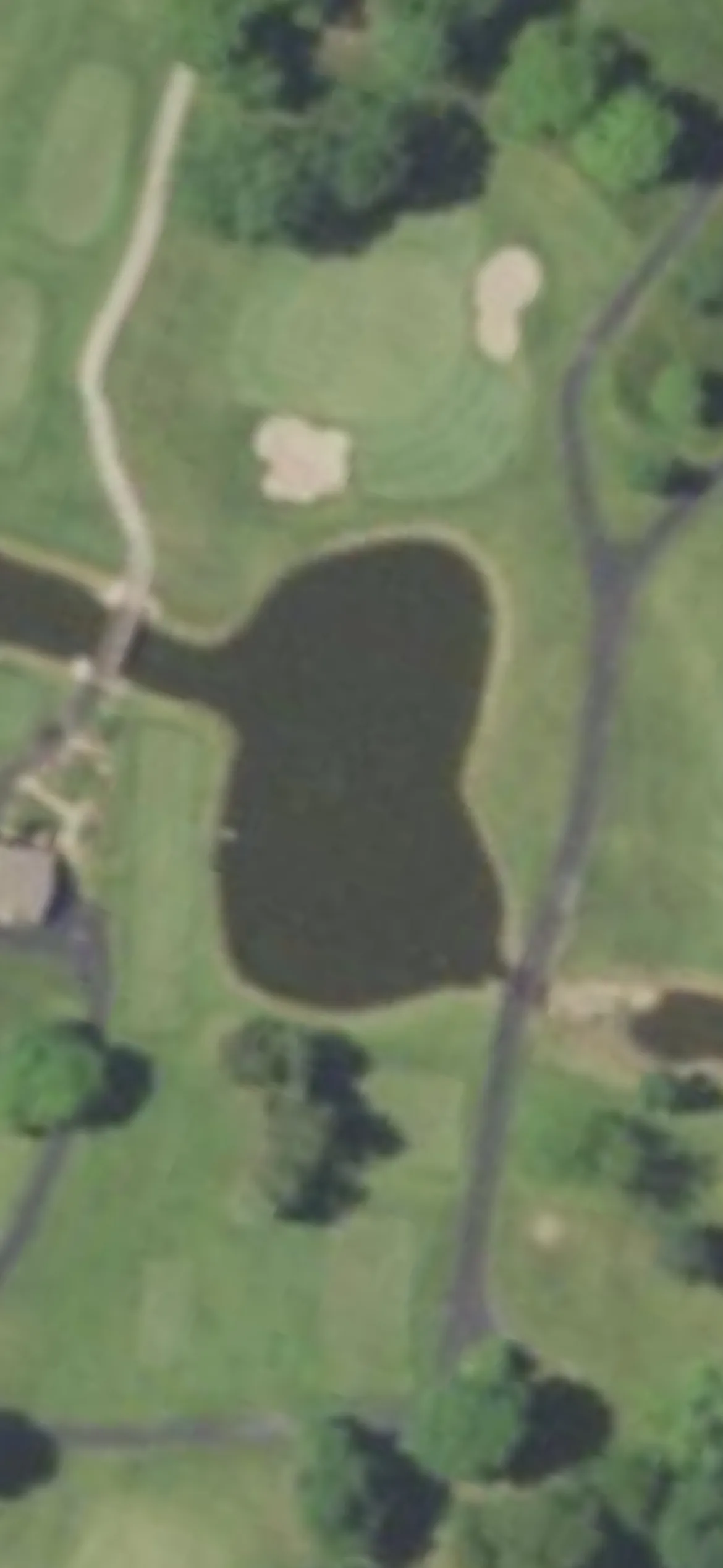 The Wisconsin Country Club hole 11 aerial preview, par 3, 146 yards