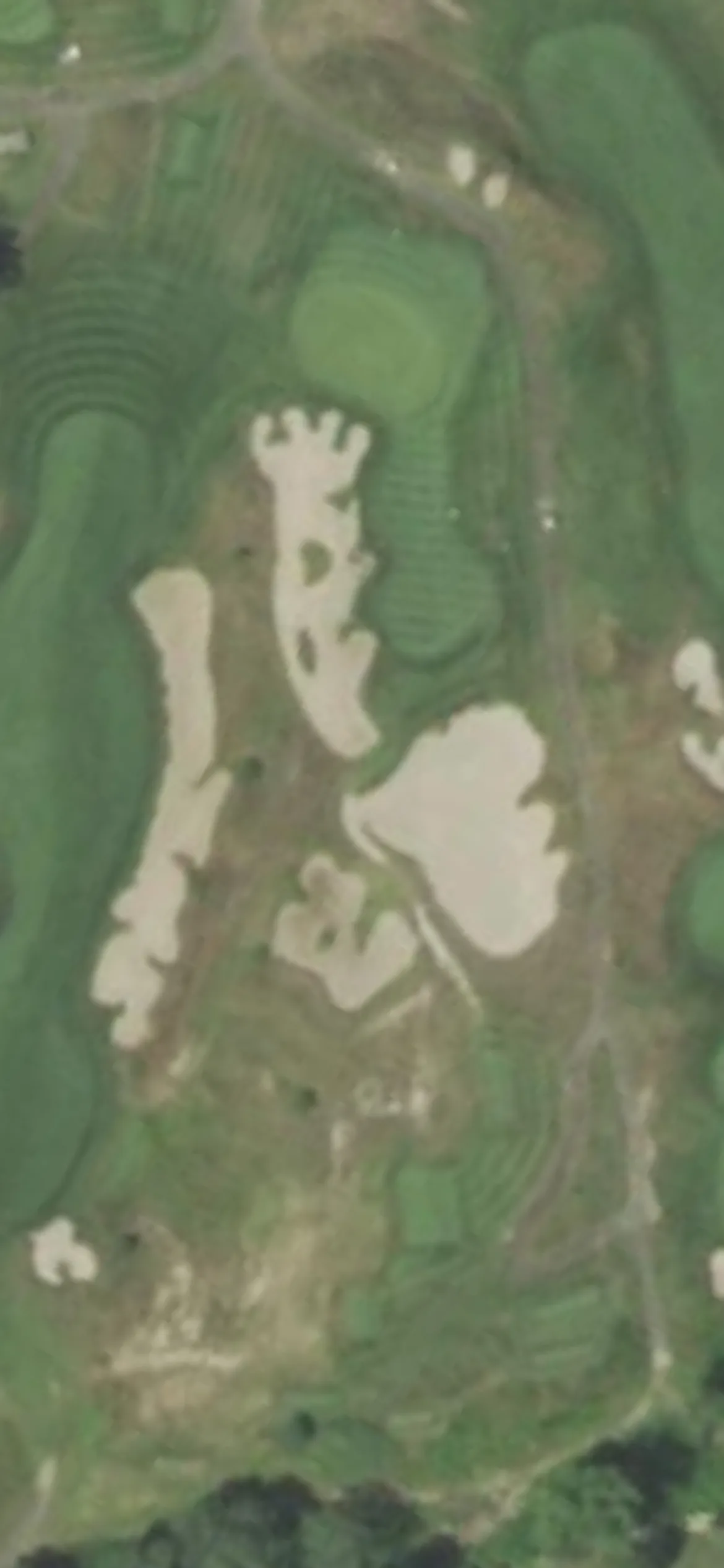 Seawane Club hole 11 aerial preview, par 3, 215 yards