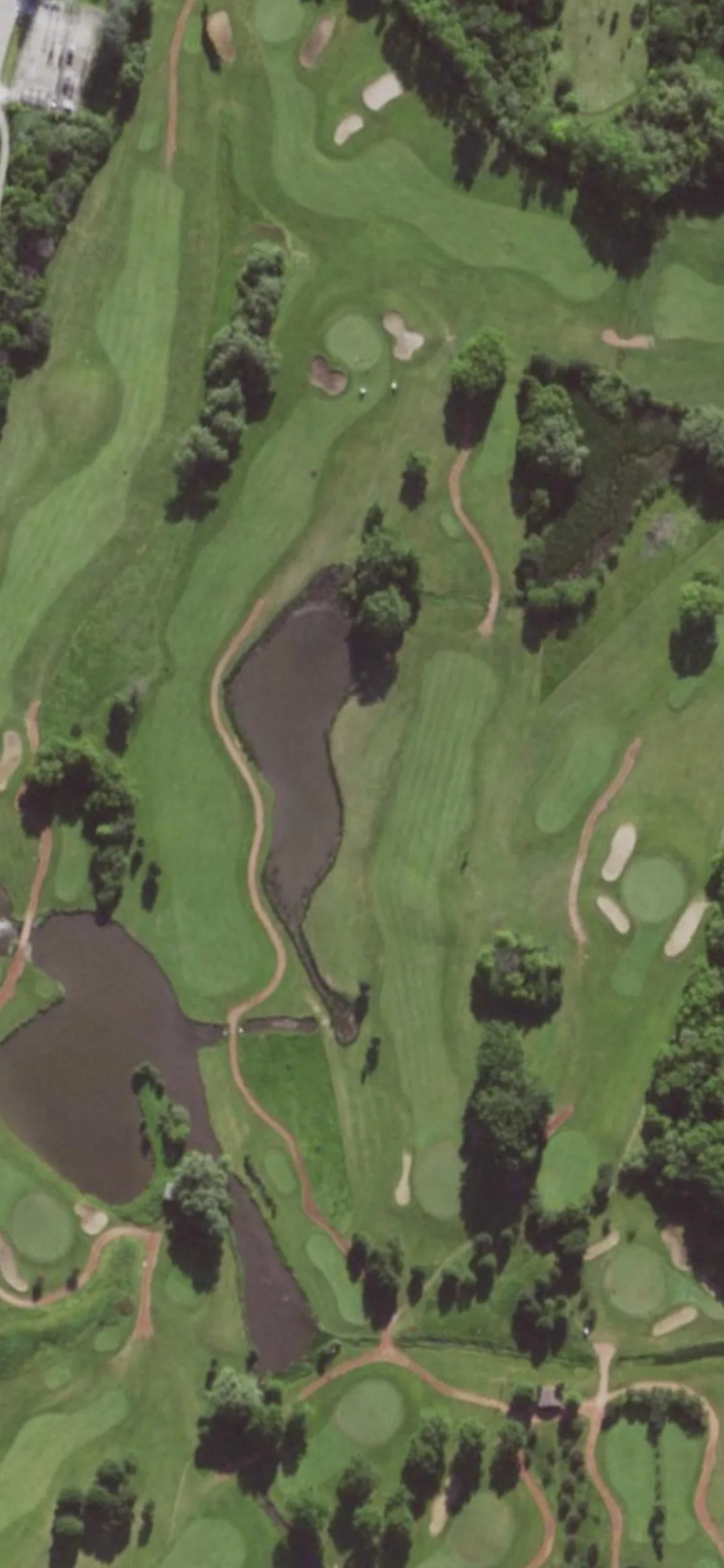 Western Lakes hole 11 aerial preview, par 5, 498 yards