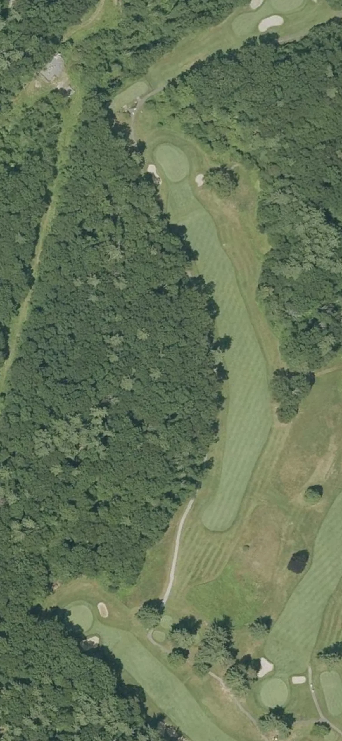 Haverhill Country Club hole 6 aerial preview, par 4, 440 yards