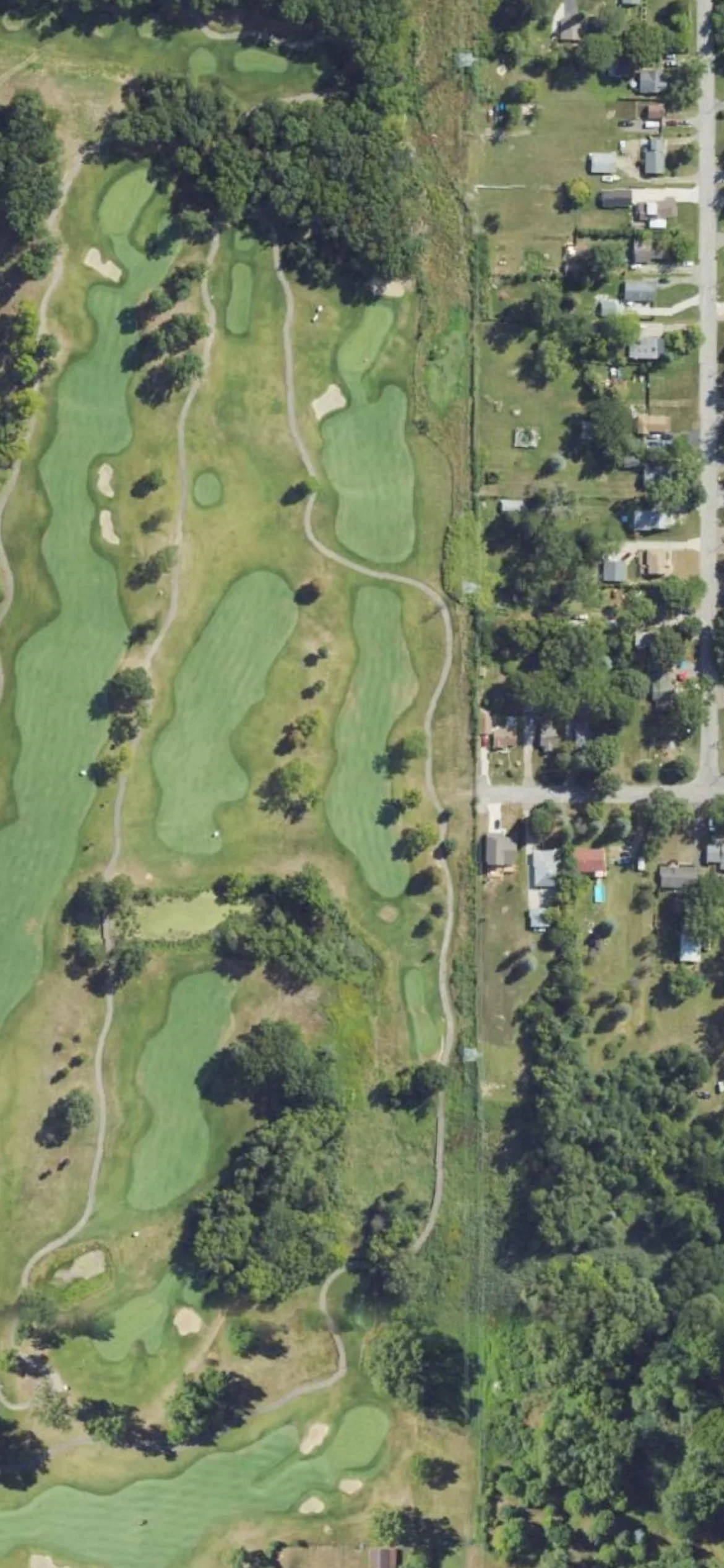 Fieldstone GC hole 5 aerial preview, par 4, 467 yards