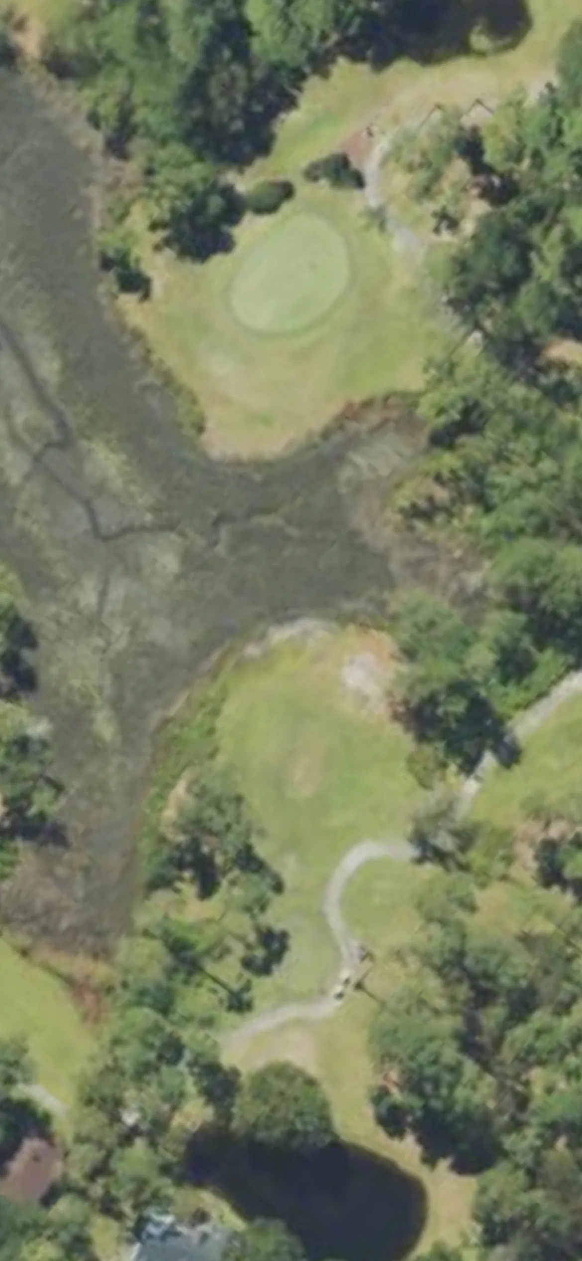Lockwood Folly CC hole 2 aerial preview, par 3, 192 yards