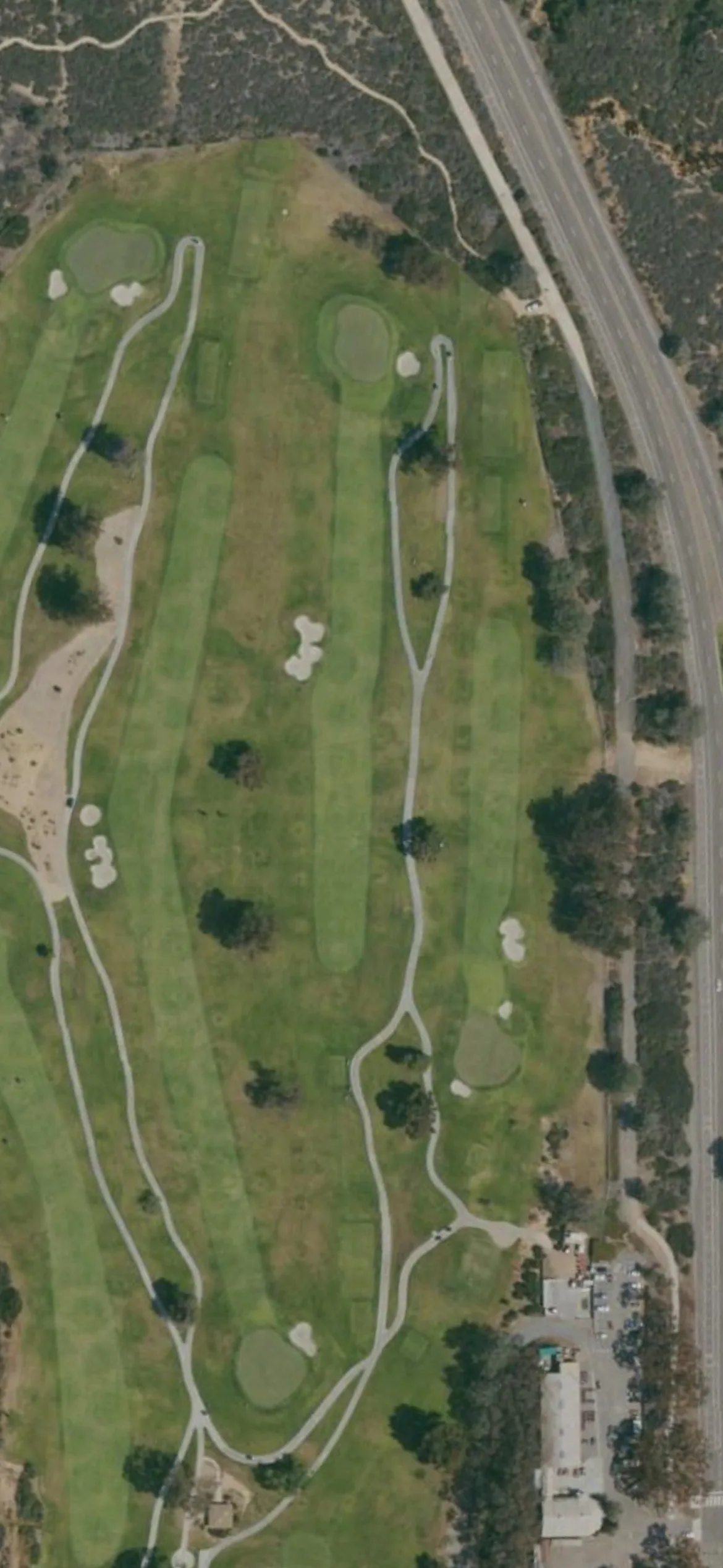 Torrey Pines Municipal Golf Course - North hole 6 aerial preview, par 4, 416 yards