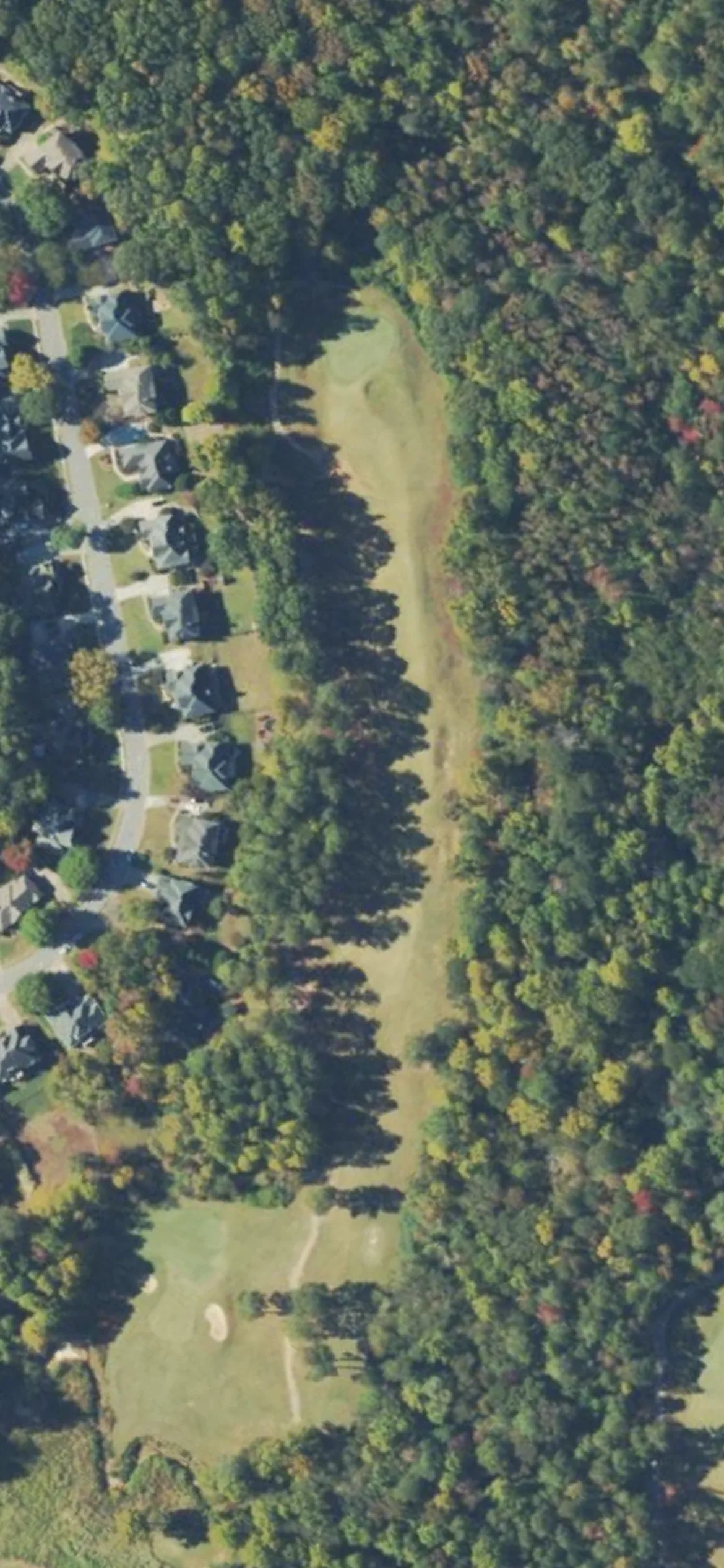 Trophy Club of Apalachee hole 13 aerial preview, par 4, 417 yards