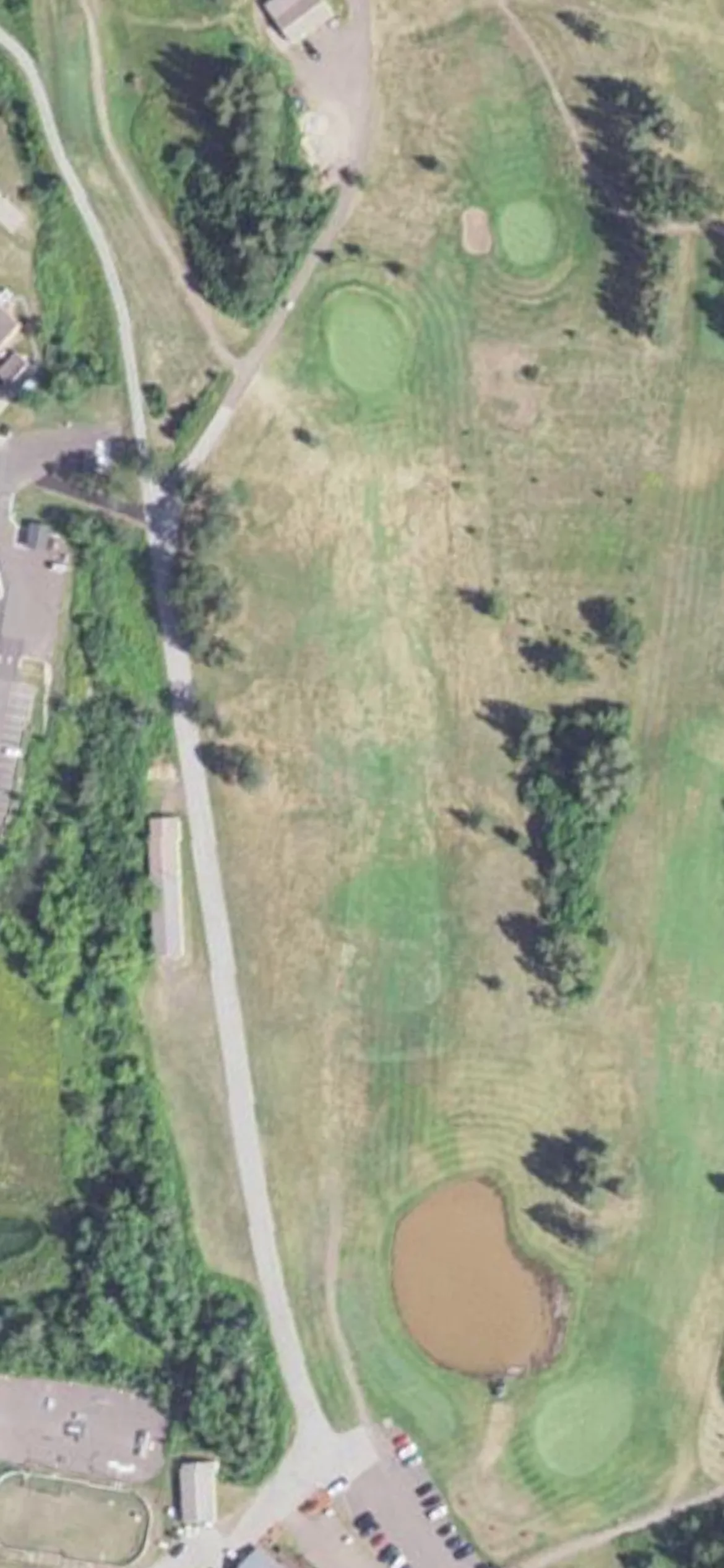 Two Harbors - Lakeview National Golf Course hole 10 aerial preview, par 4, 335 yards