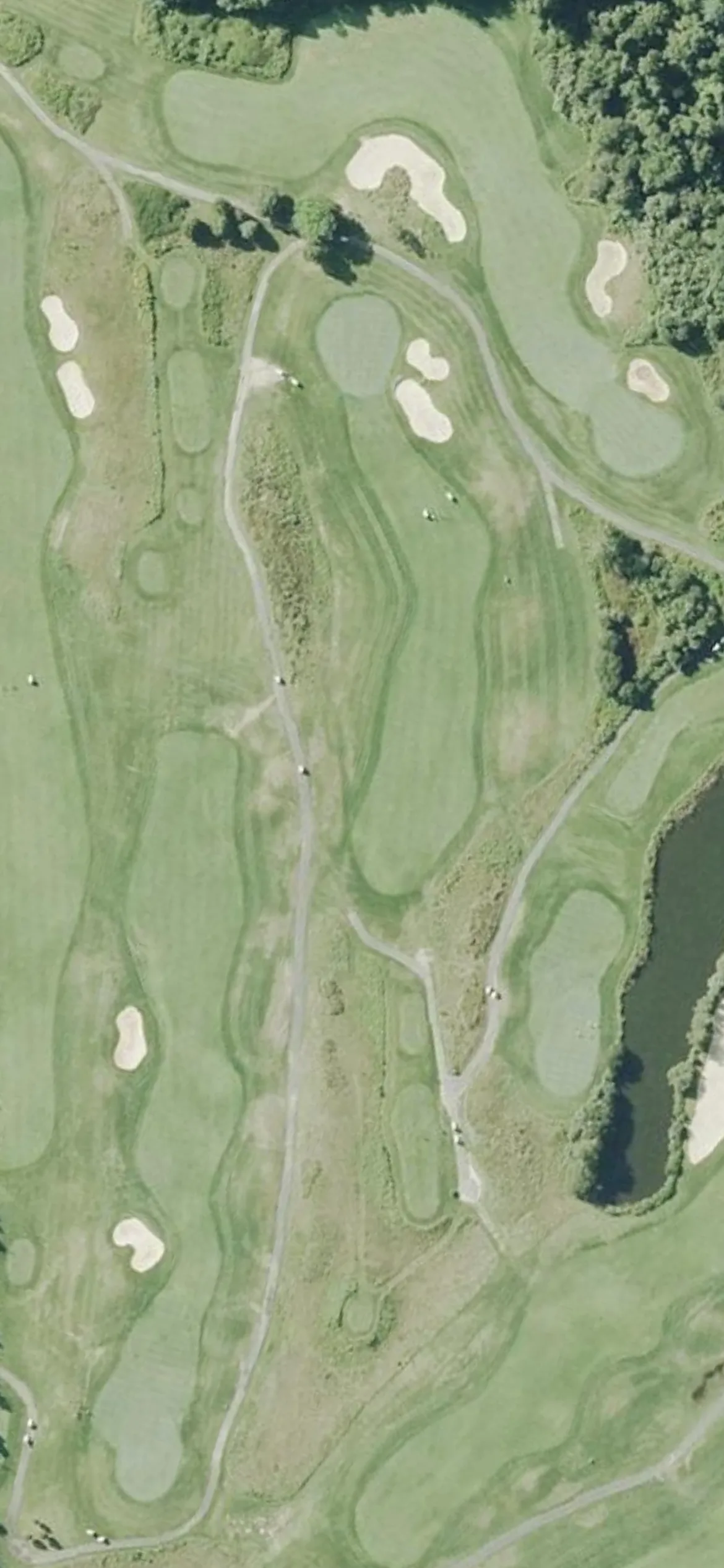 Olde Scotland Links hole 4 aerial preview, par 4, 344 yards