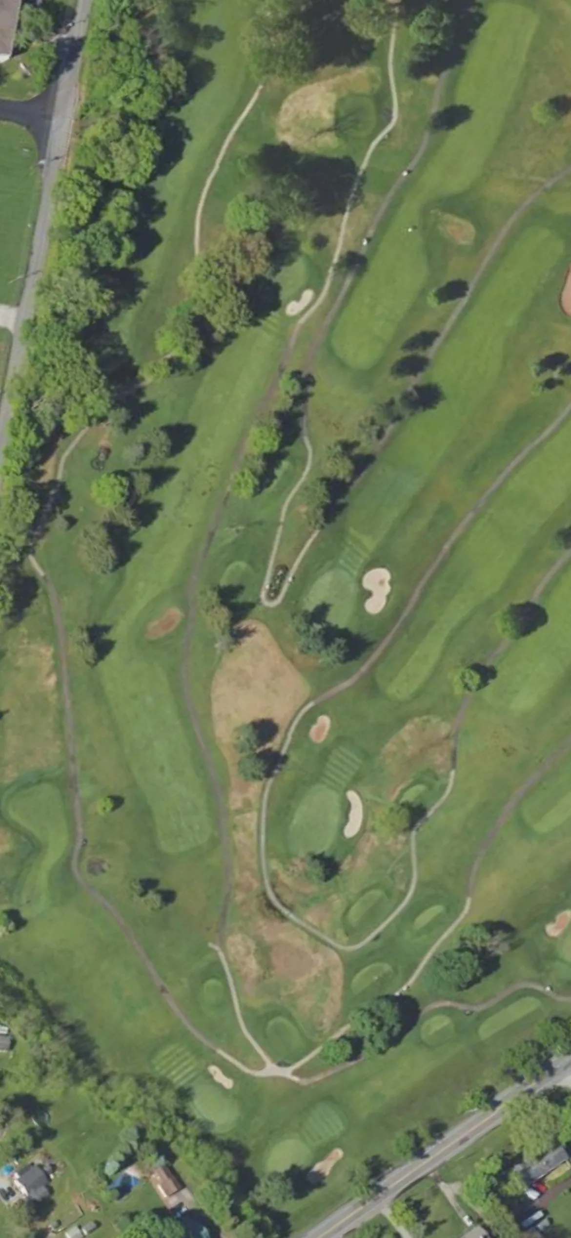 The Club at Shannondell hole 15 aerial preview, par 4, 405 yards