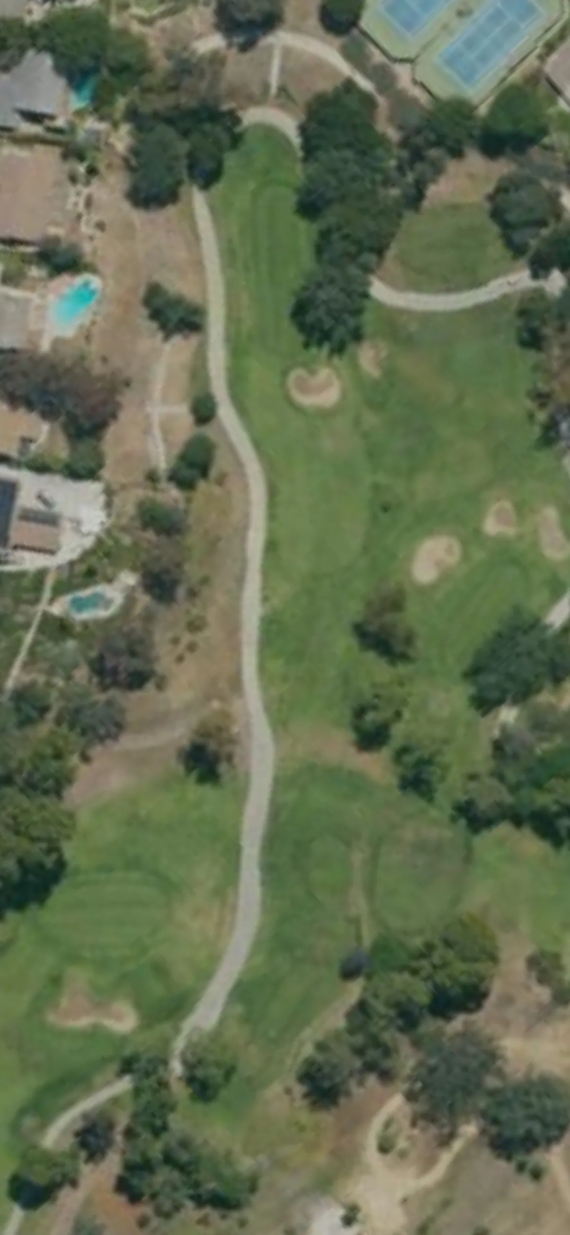 Vista Valencia Golf Club - Vista hole 11 aerial preview, par 3, 195 yards