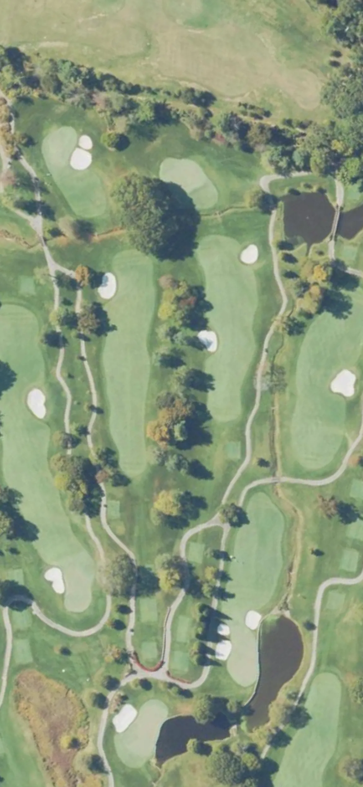 Westwood Country Club hole 7 aerial preview, par 4, 392 yards