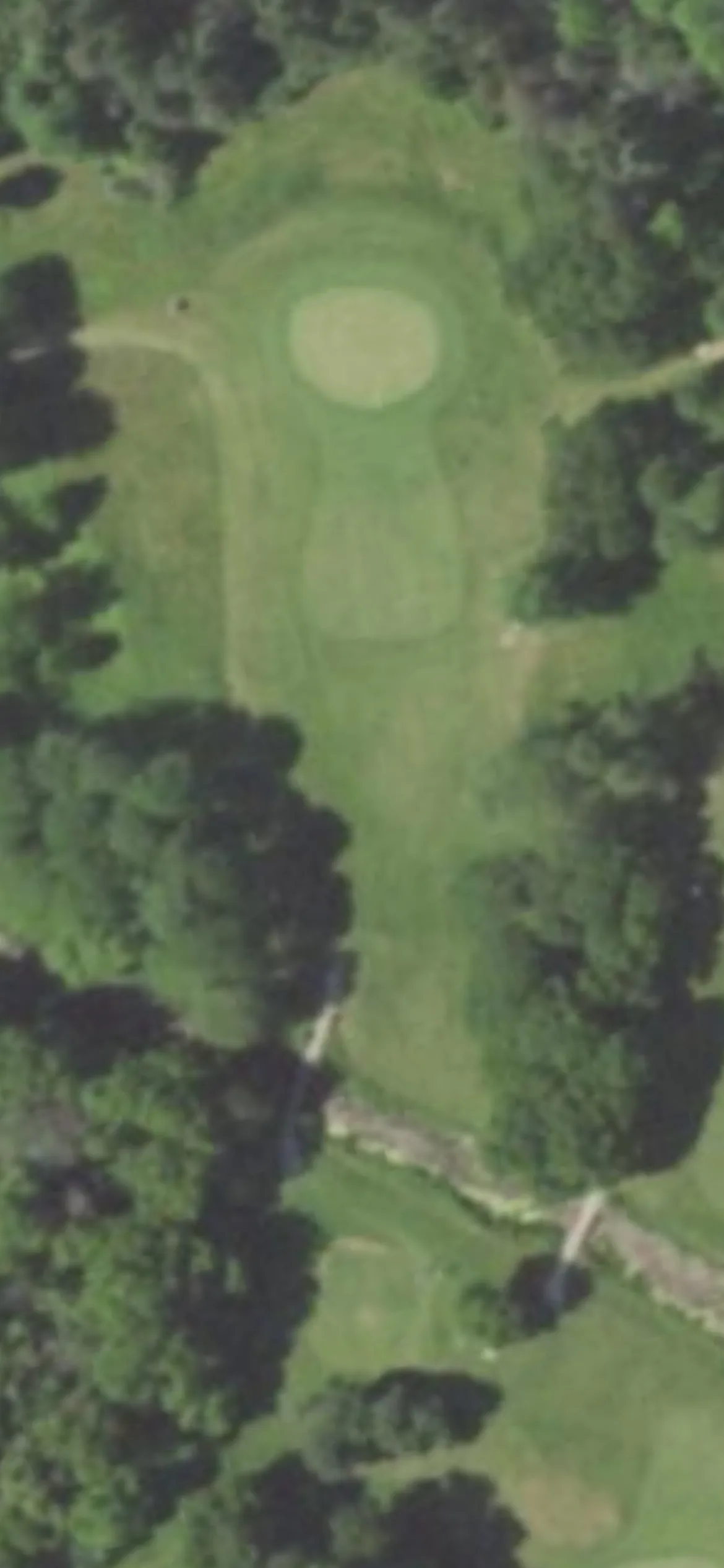 Dretzka Park GC hole 7 aerial preview, par 3, 192 yards