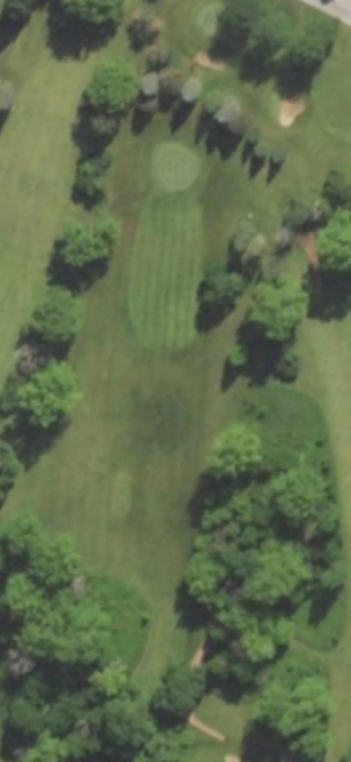 Hartford Golf Club hole 11 aerial preview, par 3, 222 yards