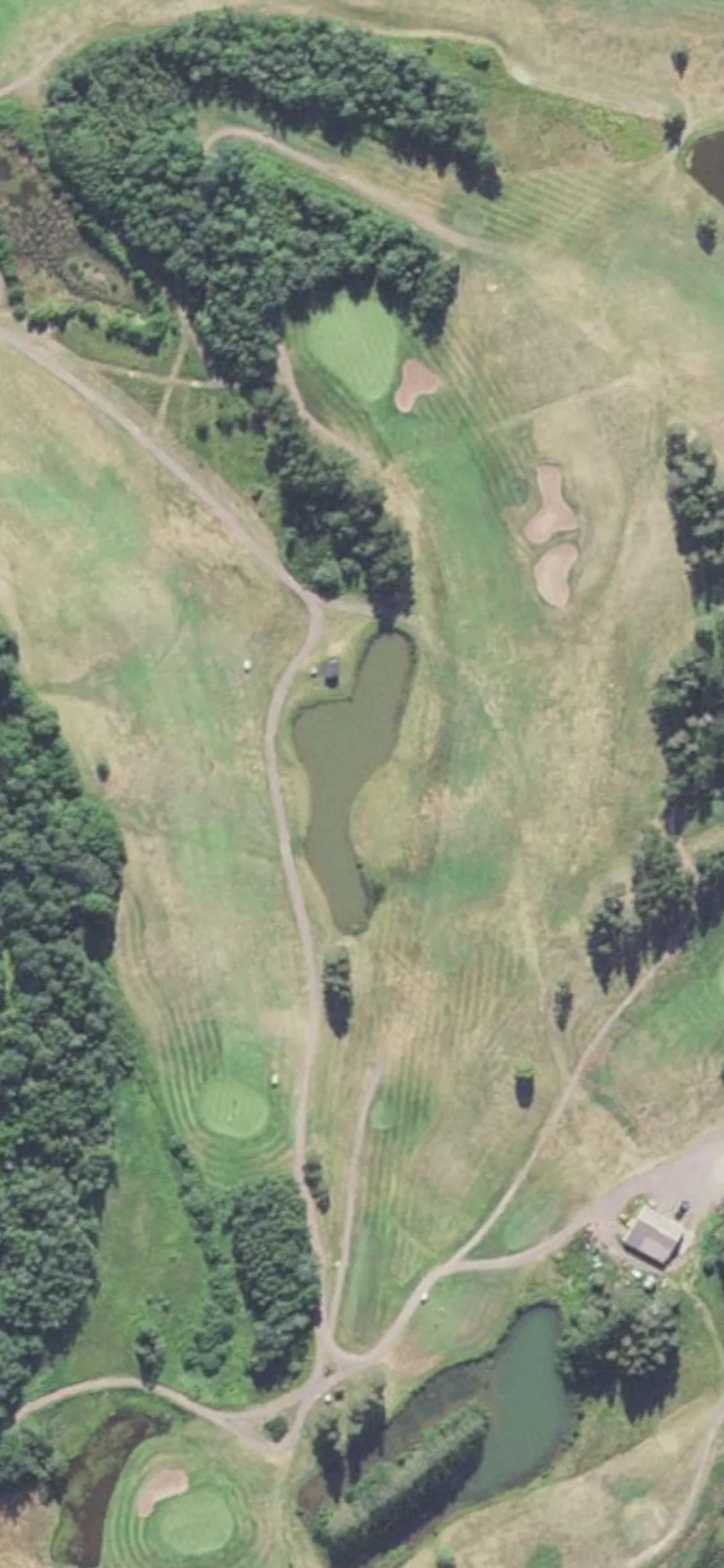 Two Harbors - Lakeview National Golf Course hole 17 aerial preview, par 4, 360 yards
