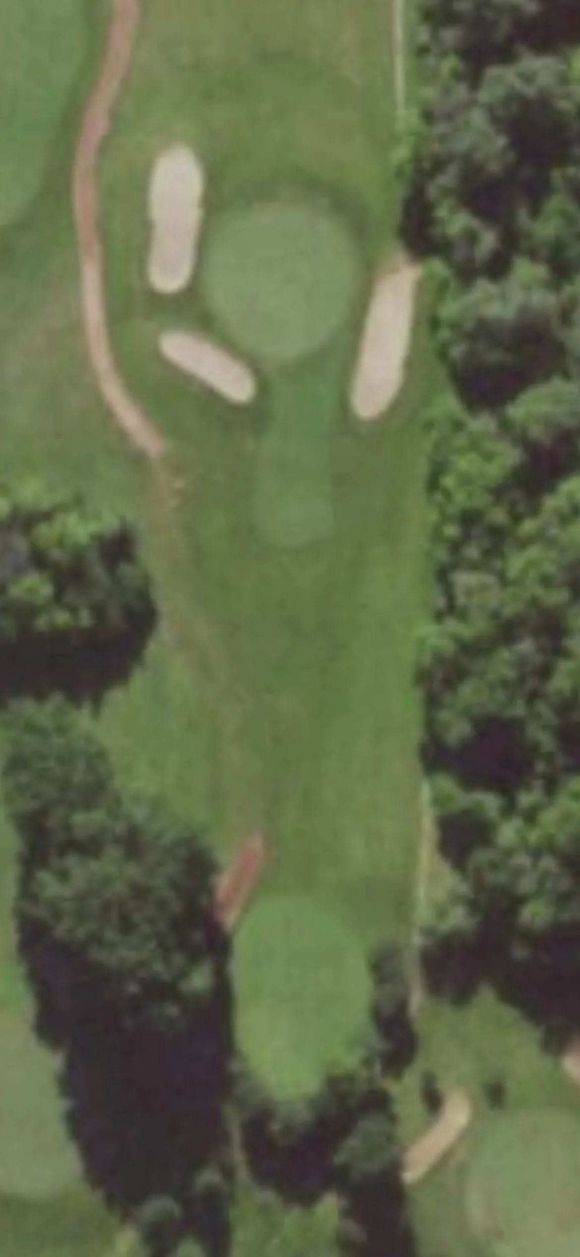 Western Lakes hole 13 aerial preview, par 3, 159 yards